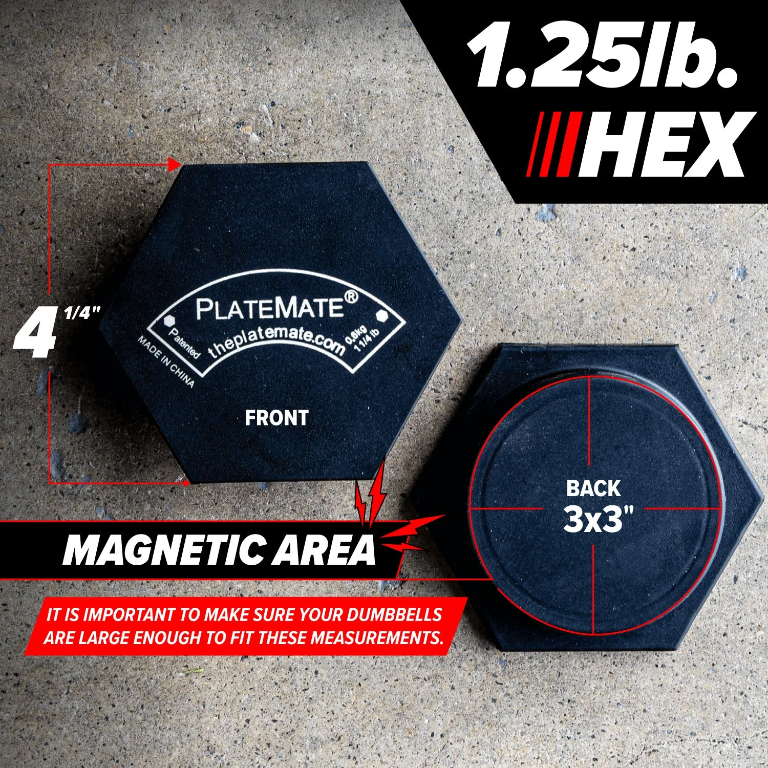 1.25 lb Hex PlateMate (Pair) - Image 5