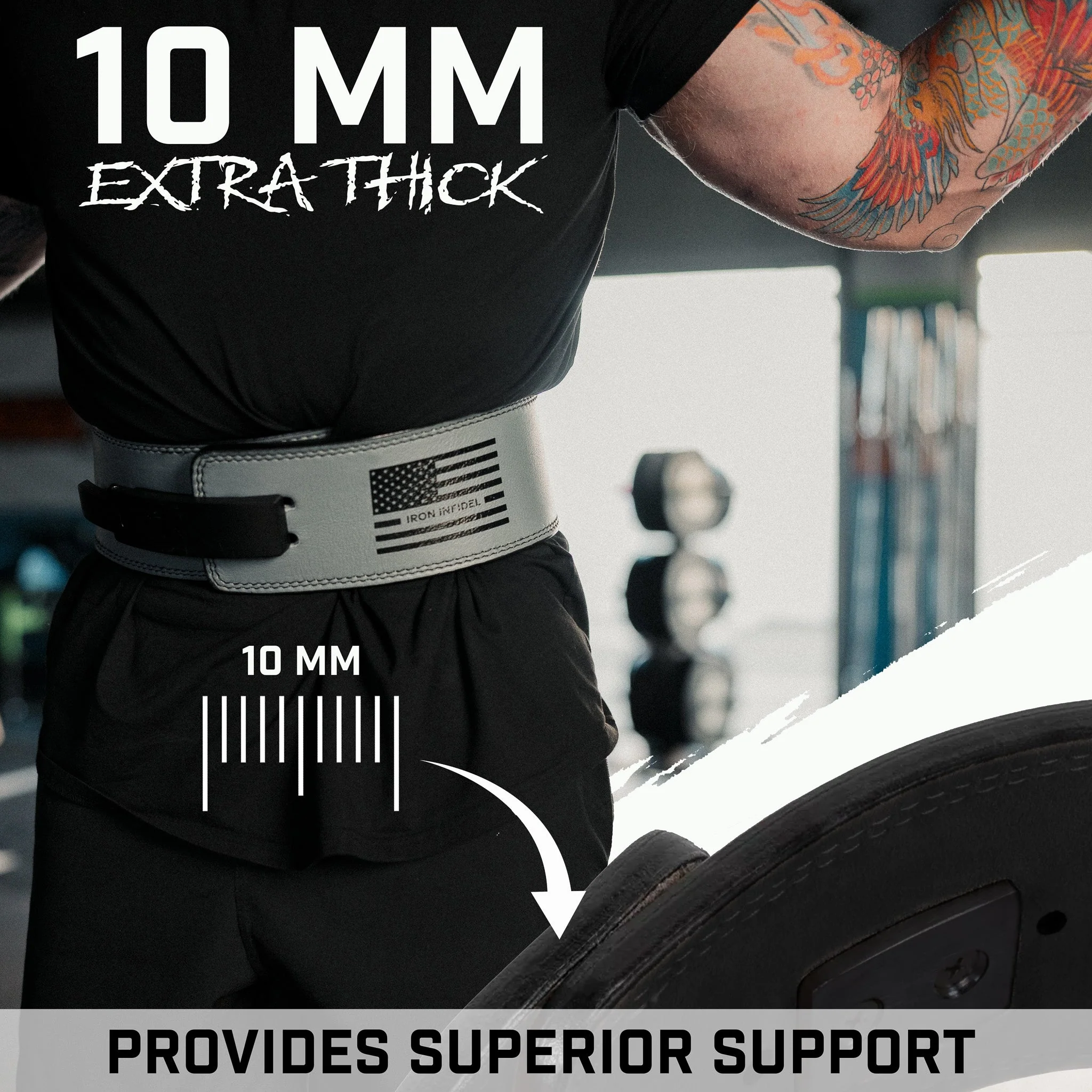 10mm Lever Weightlifting Belt - Image 10