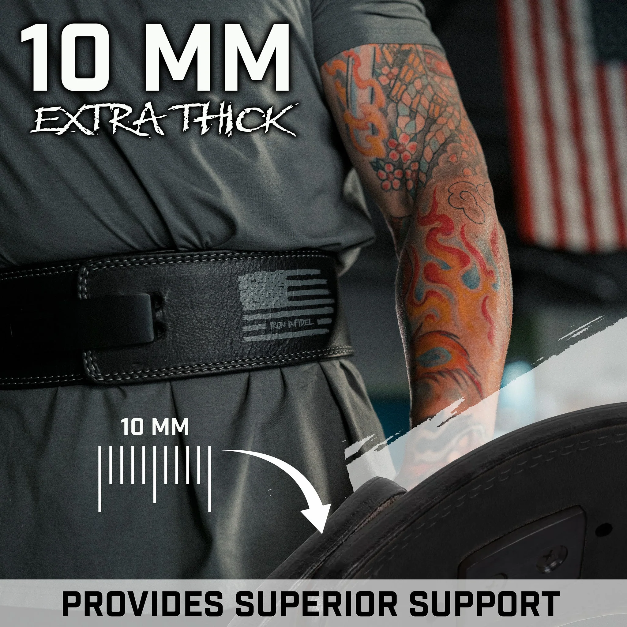 10mm Lever Weightlifting Belt - Image 20