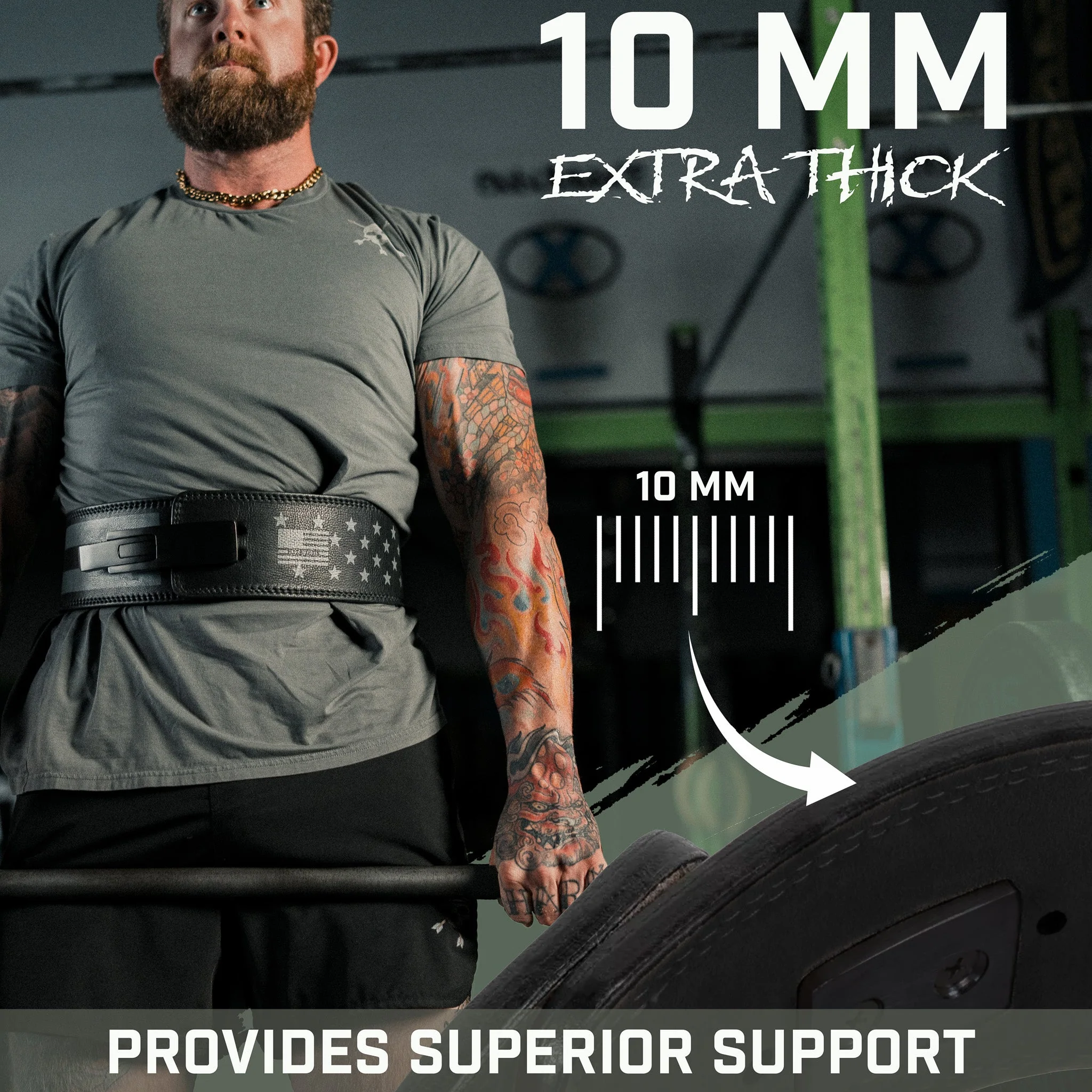 10mm Lever Weightlifting Belt - Image 5