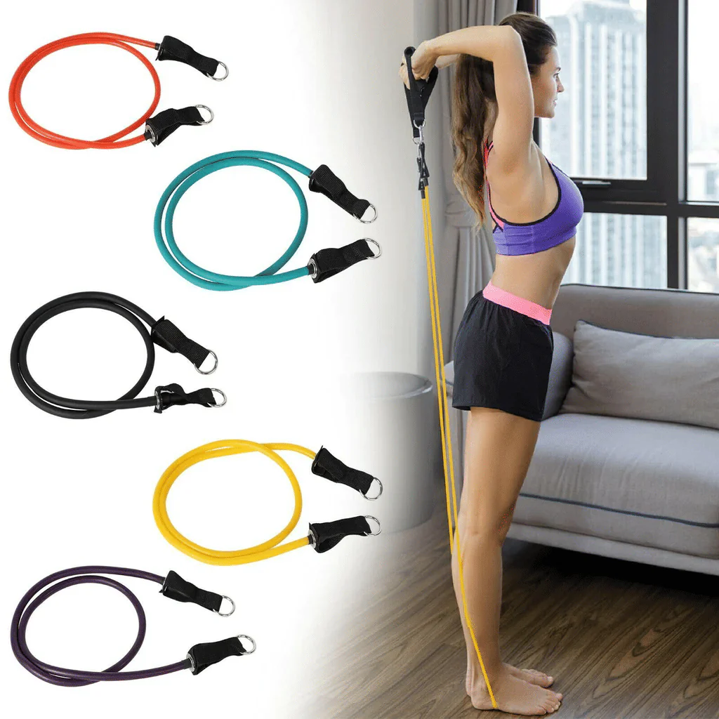 Resistance Bands Set with Door Anchor, Handles & Ankle Straps - Image 3