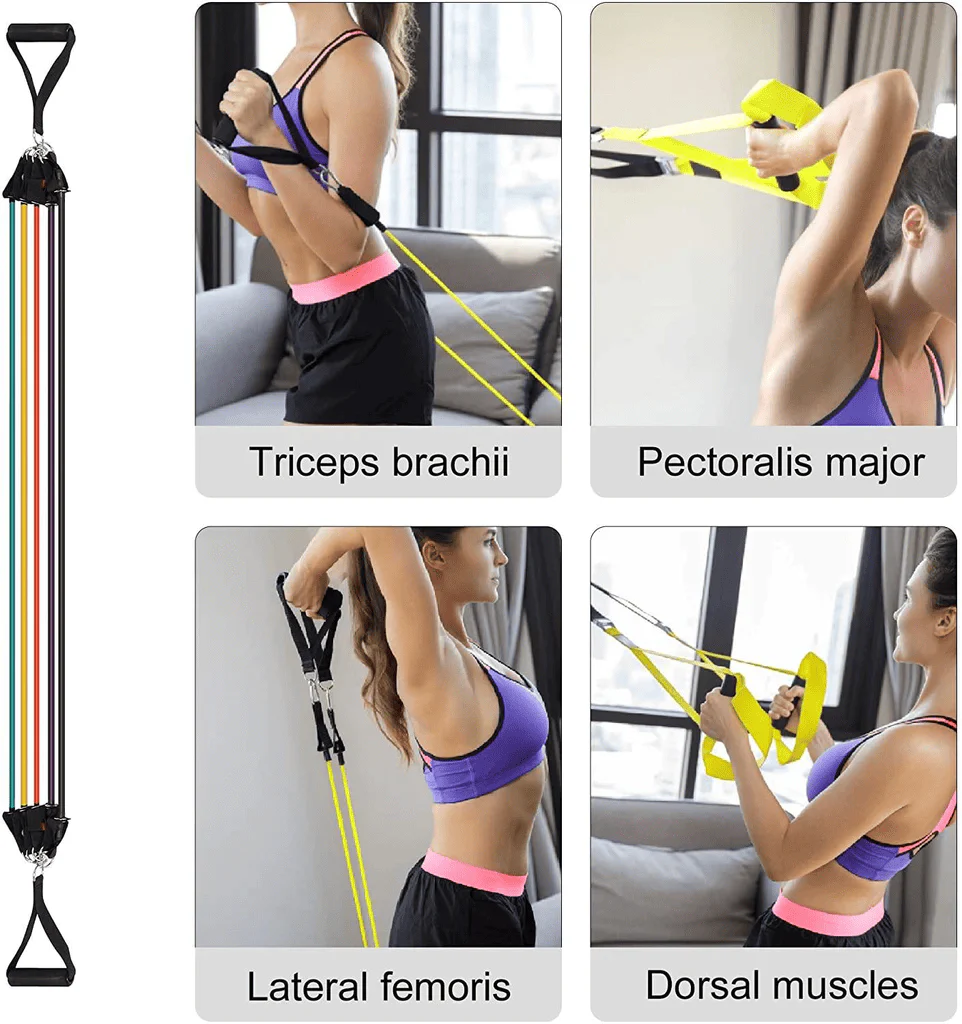 Resistance Bands Set with Door Anchor, Handles & Ankle Straps - Image 4