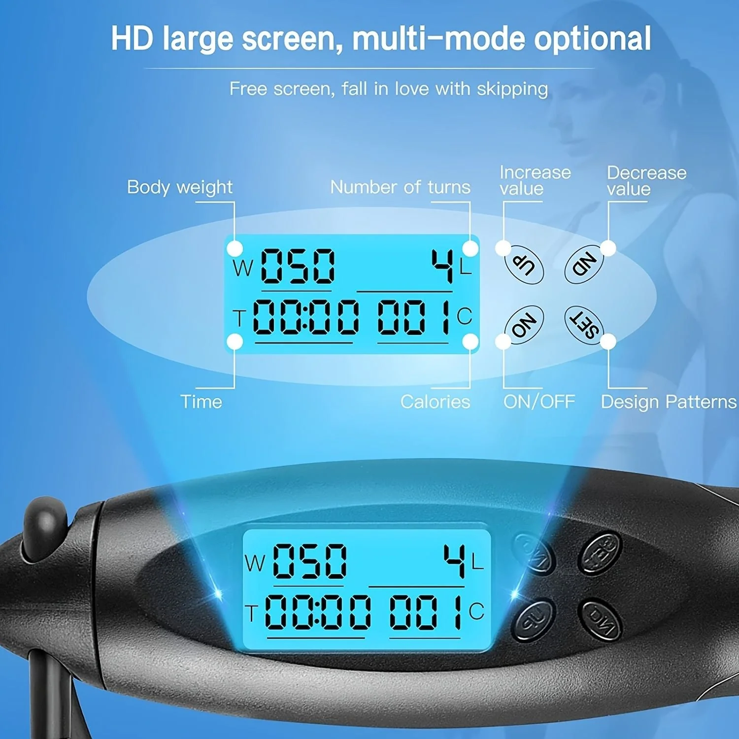 Jump Rope with Digital Calorie Counter & Time Setting - Image 5