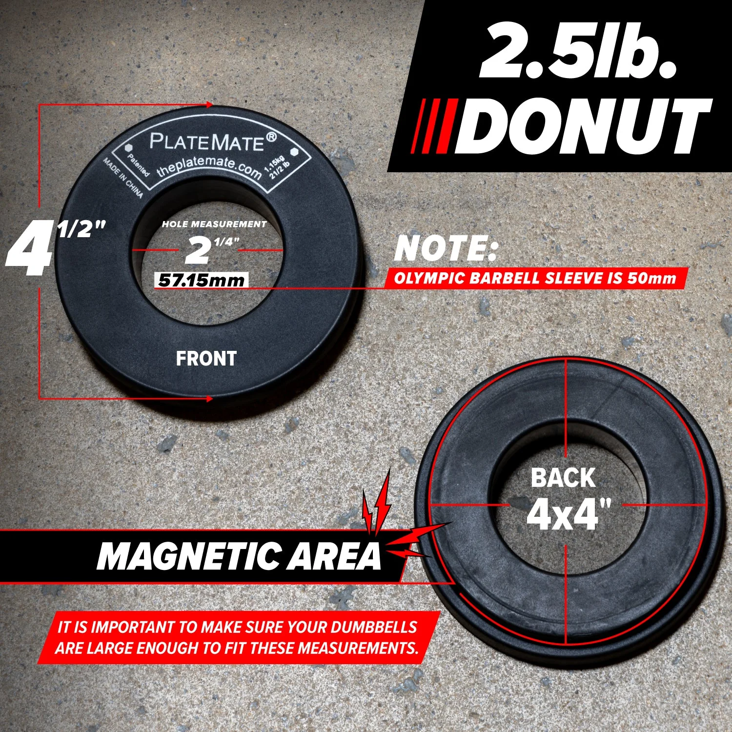 2.5 lb Donut PlateMate (Pair) - Image 5