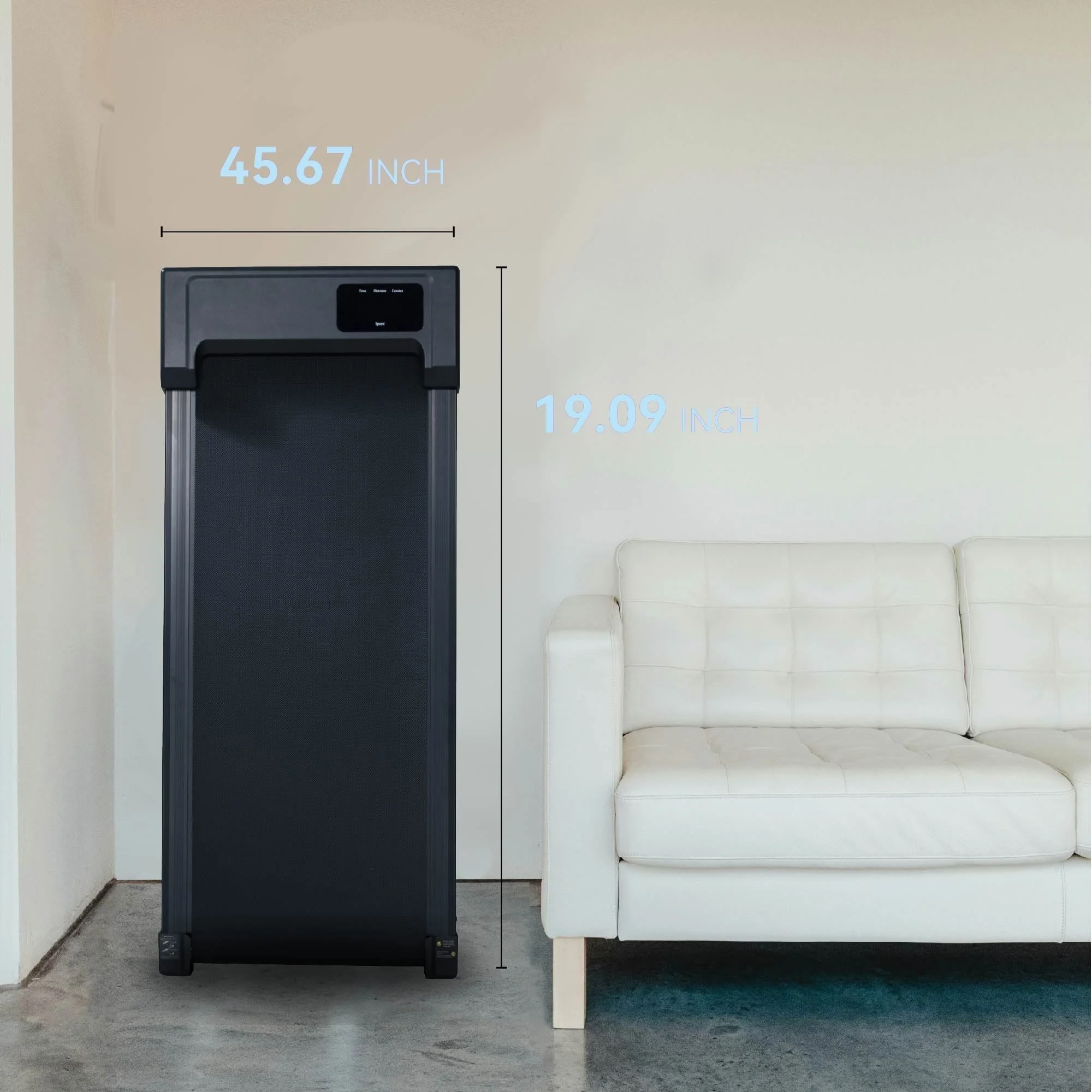 2.5HP Under Desk Treadmill with LED Display & Remote Control - Image 3