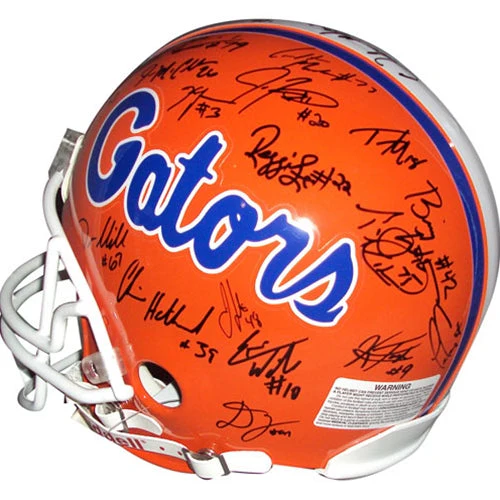 Autographed 2006 Florida Gators National Championship Team Pro Line Helmet - Image 5