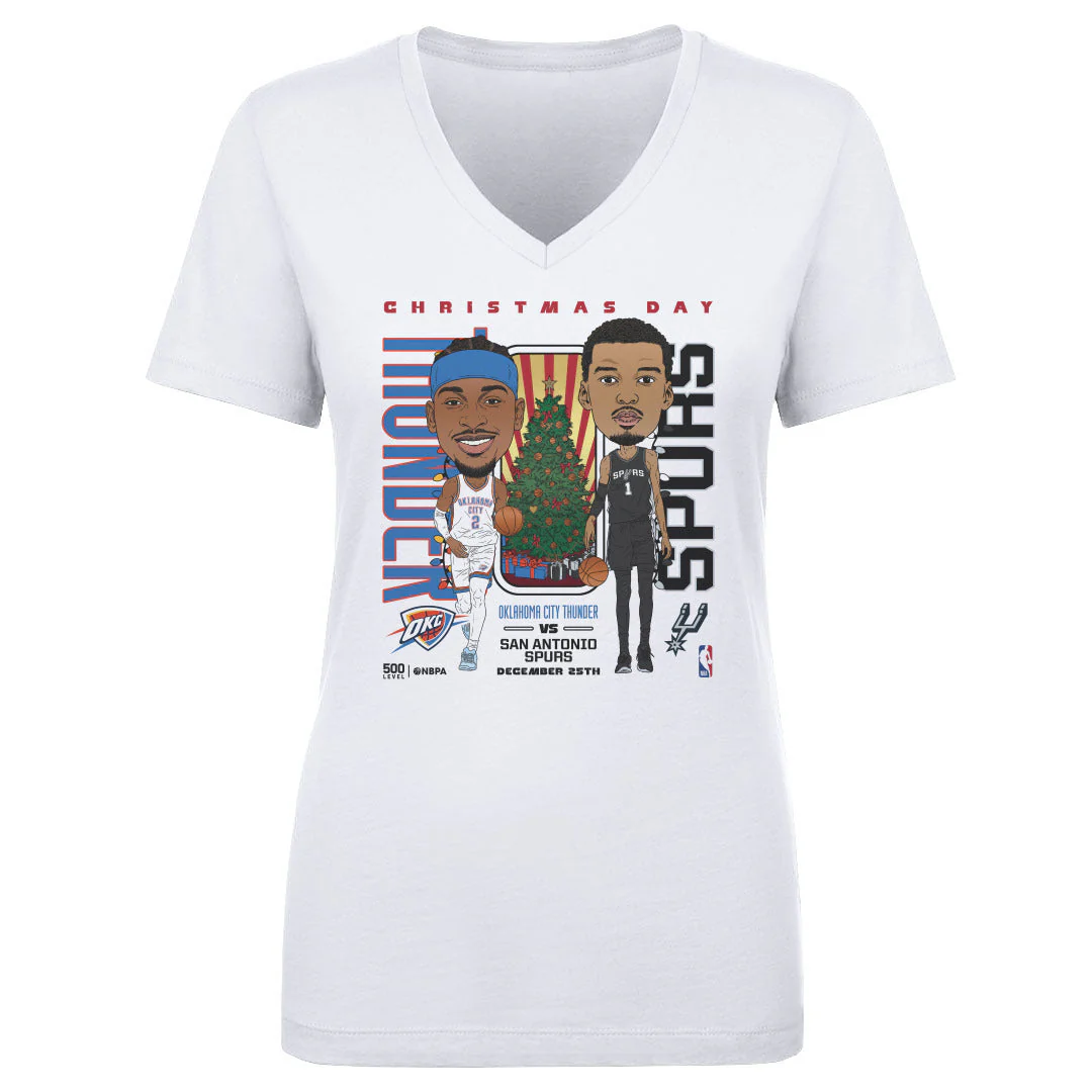 2025 NBA Christmas Day Match Up Thunder Vs. Spurs Women's T-Shirt