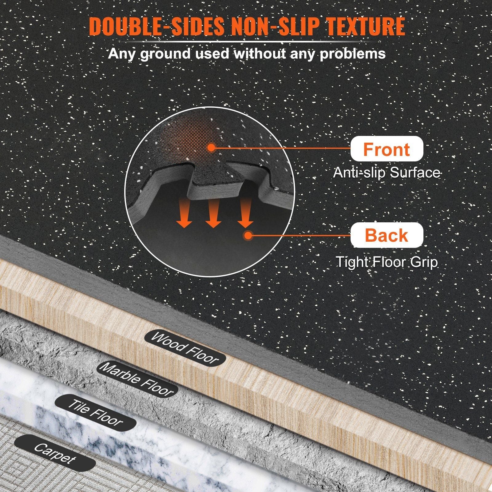 24" by 24" Thick 1/2 inch Gym Floor Mats - Image 4