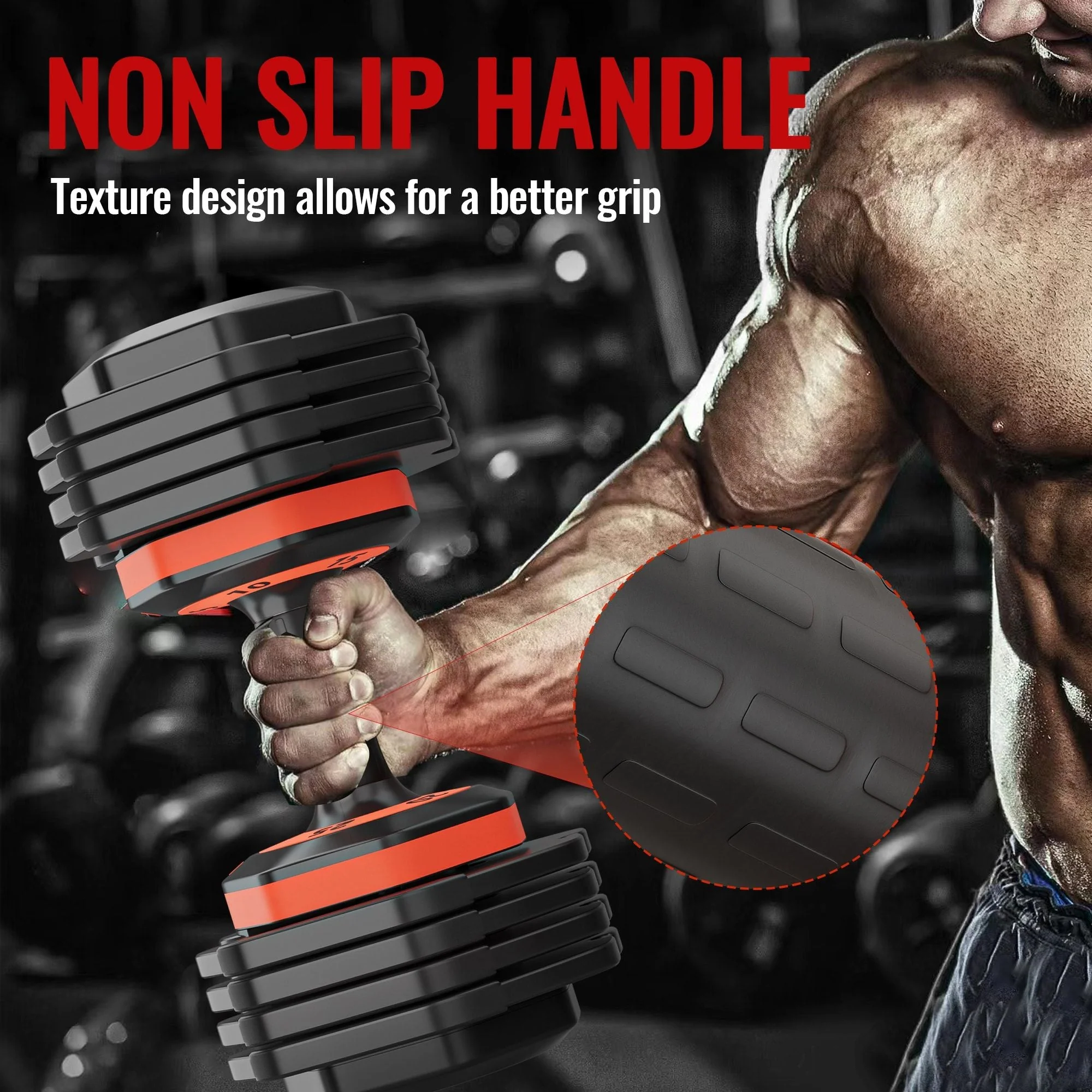 25LB 5-in-1 Single Adjustable Free Dumbbell - Image 8