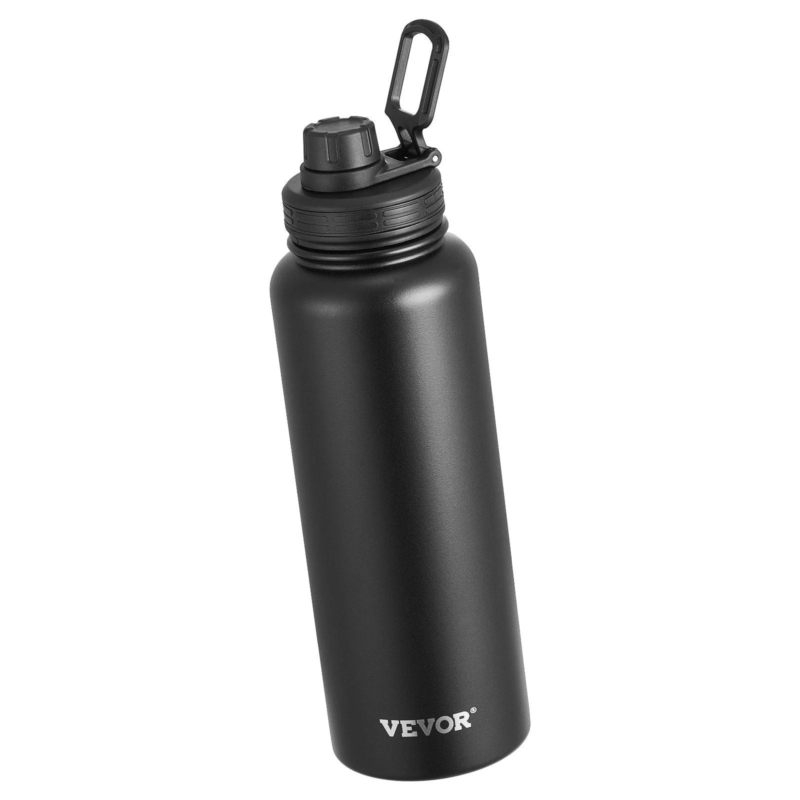 40 Oz tumbler Insulated rambler Stainless Steel with Wide Mouth Lid Black - Image 9