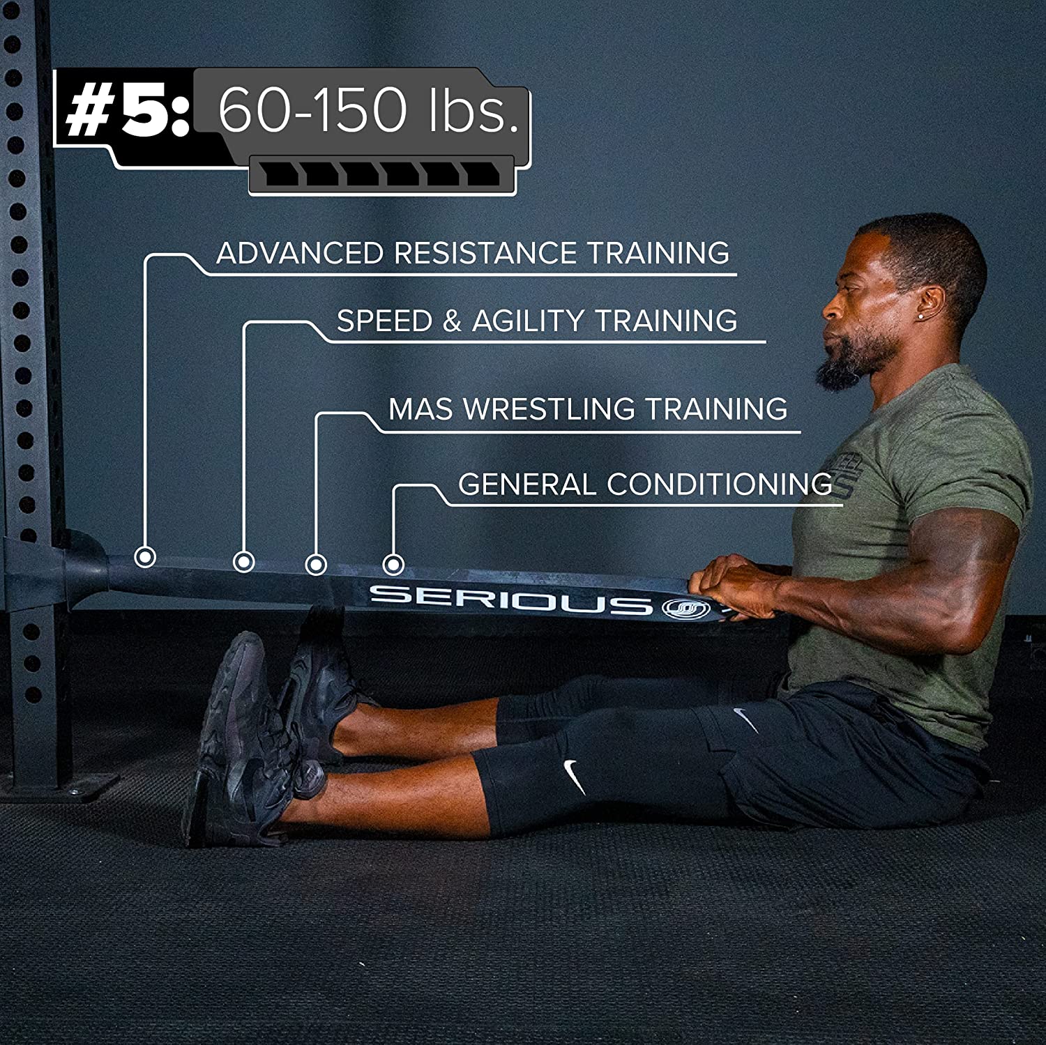 41" Heavy Resistance Band (60-150 lbs) - Image 2