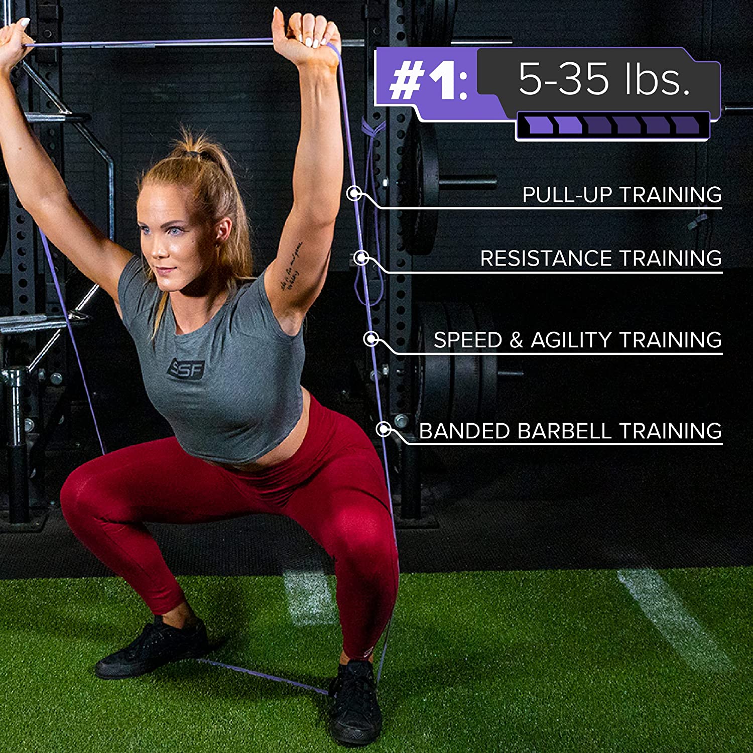 41" Heavy Resistance Band (60-150 lbs) - Image 22