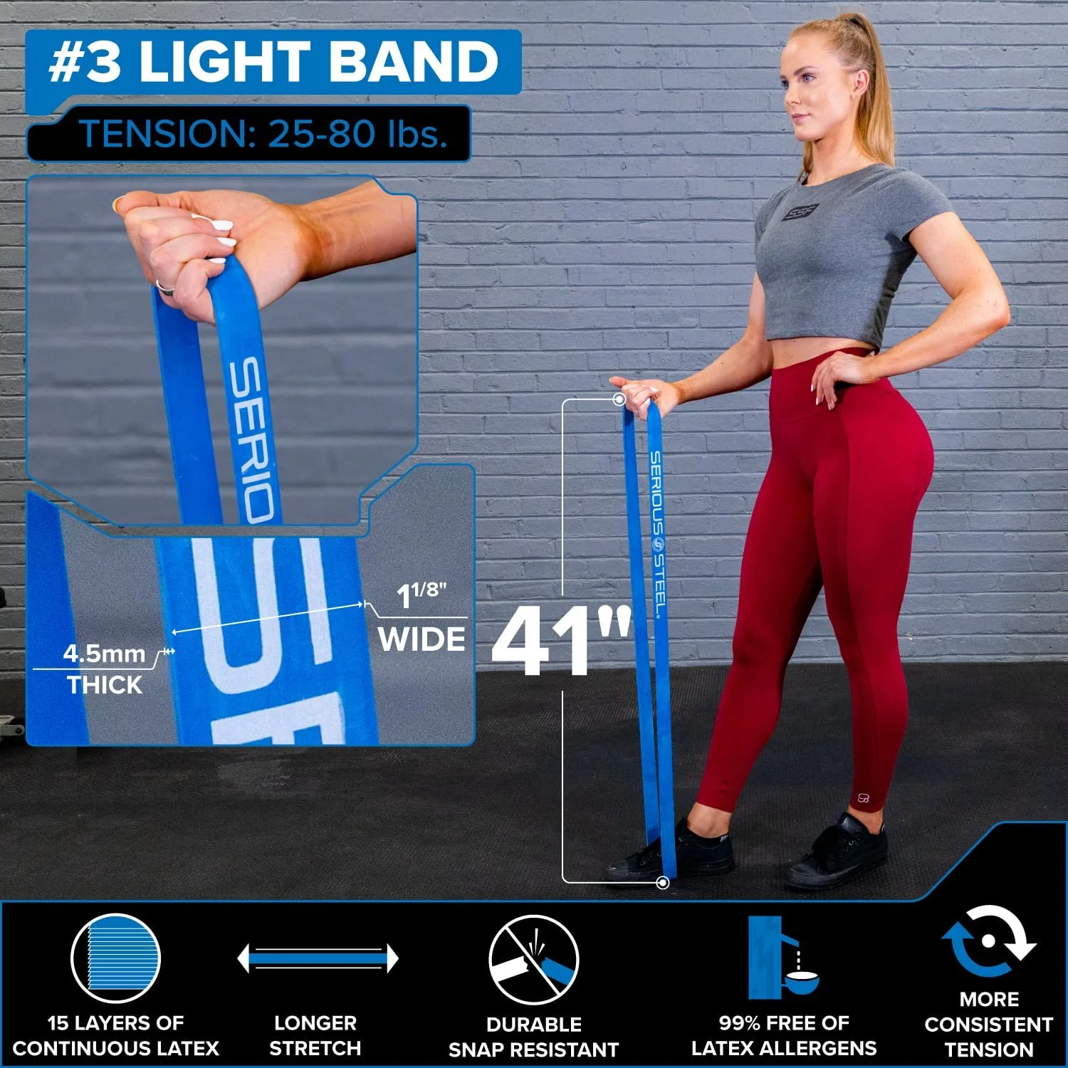 41" Mini Resistance Band (5-35 lbs) - Image 15