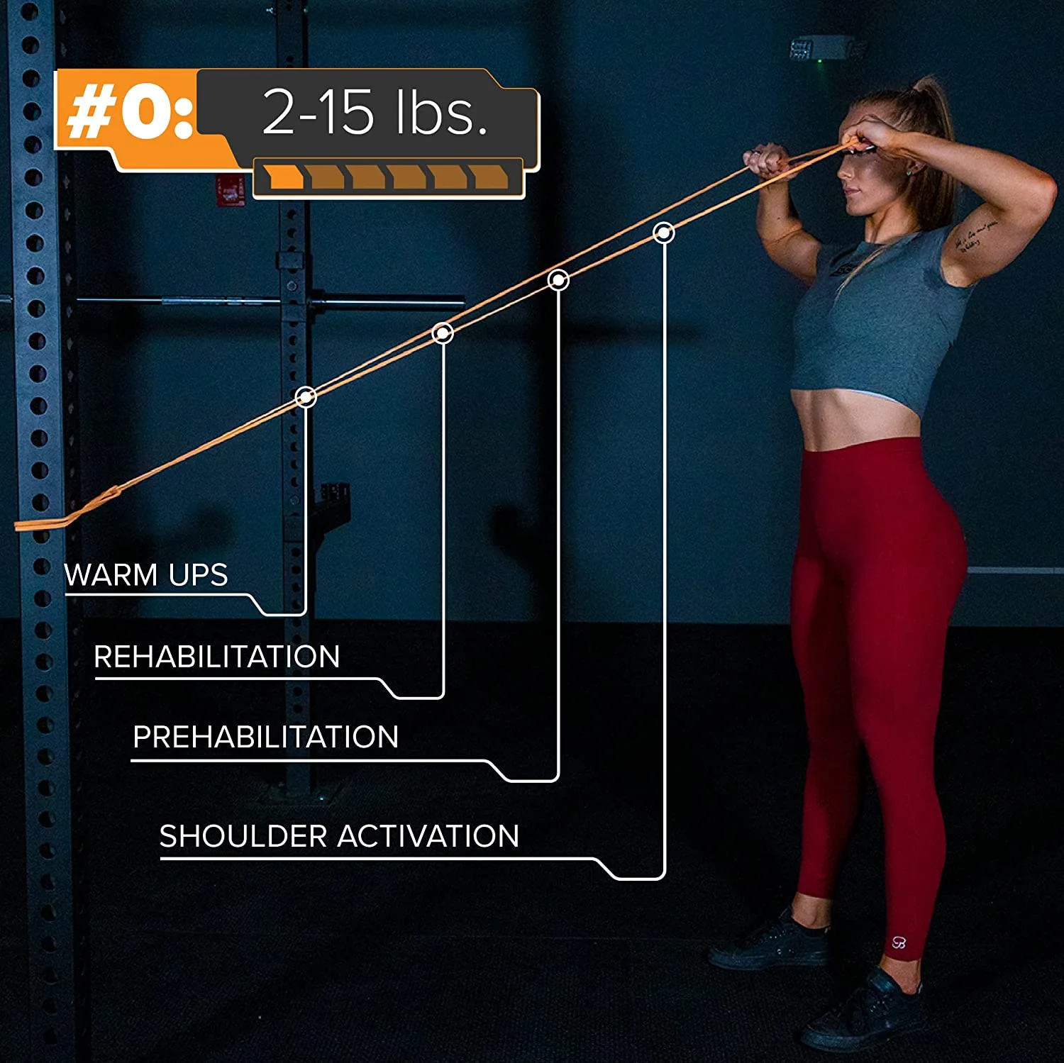41" Monster Mini Resistance Band (10-50 lbs) - Image 6