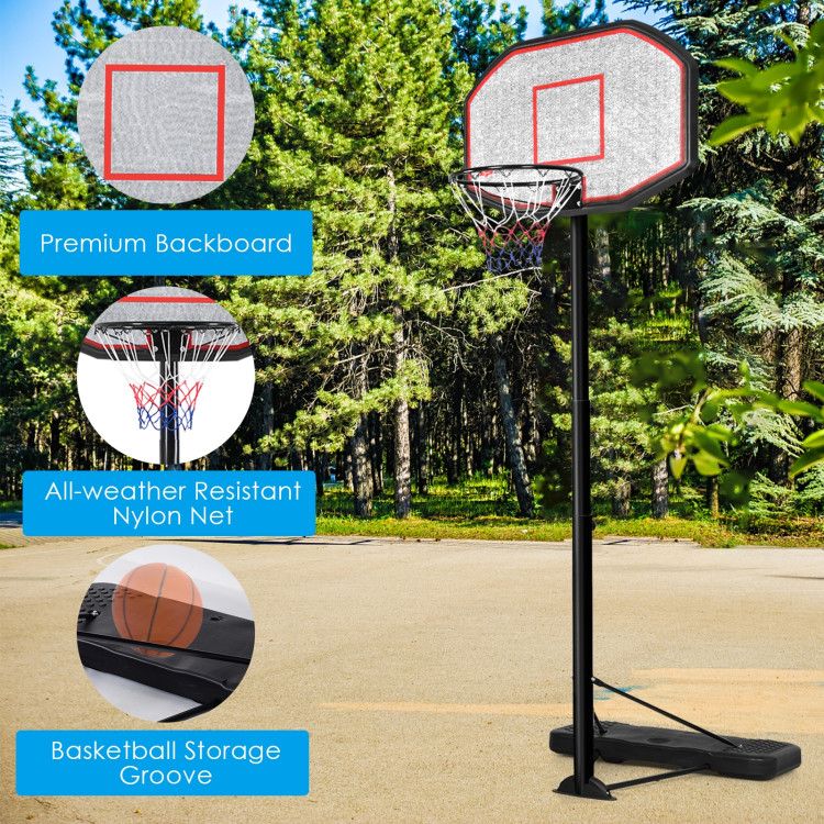 Indoor/Outdoor Height Adjustable Basketball Hoop - Image 7