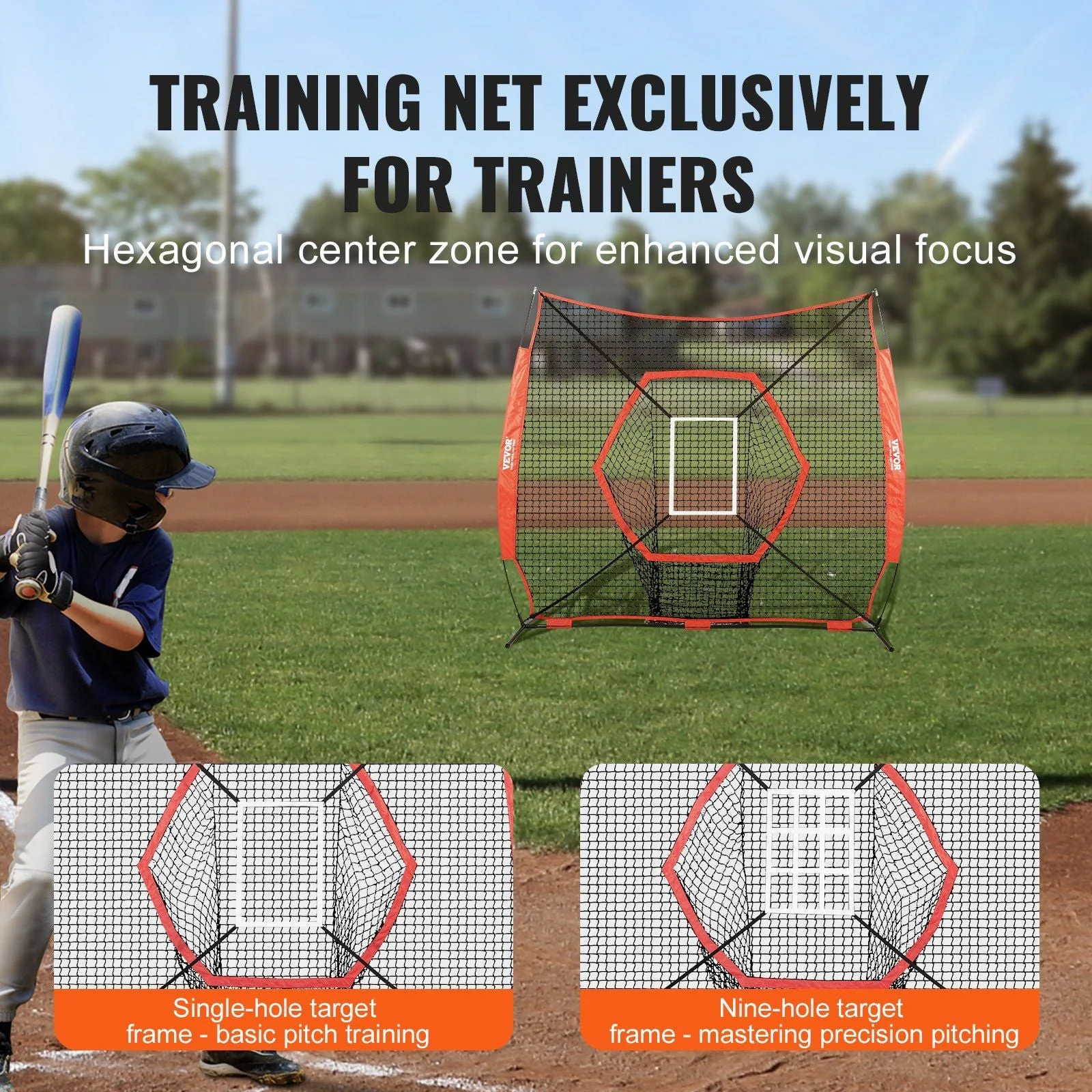 Portable 7 by 7 foot Baseball & Softball Practice Net - Image 5