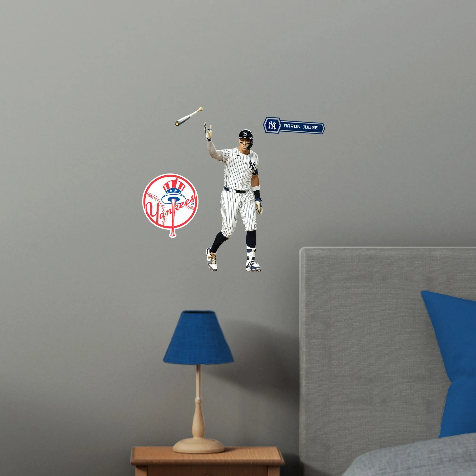 New York Yankees Aaron Judge Reusable Vinyl Wall Decals - Image 7