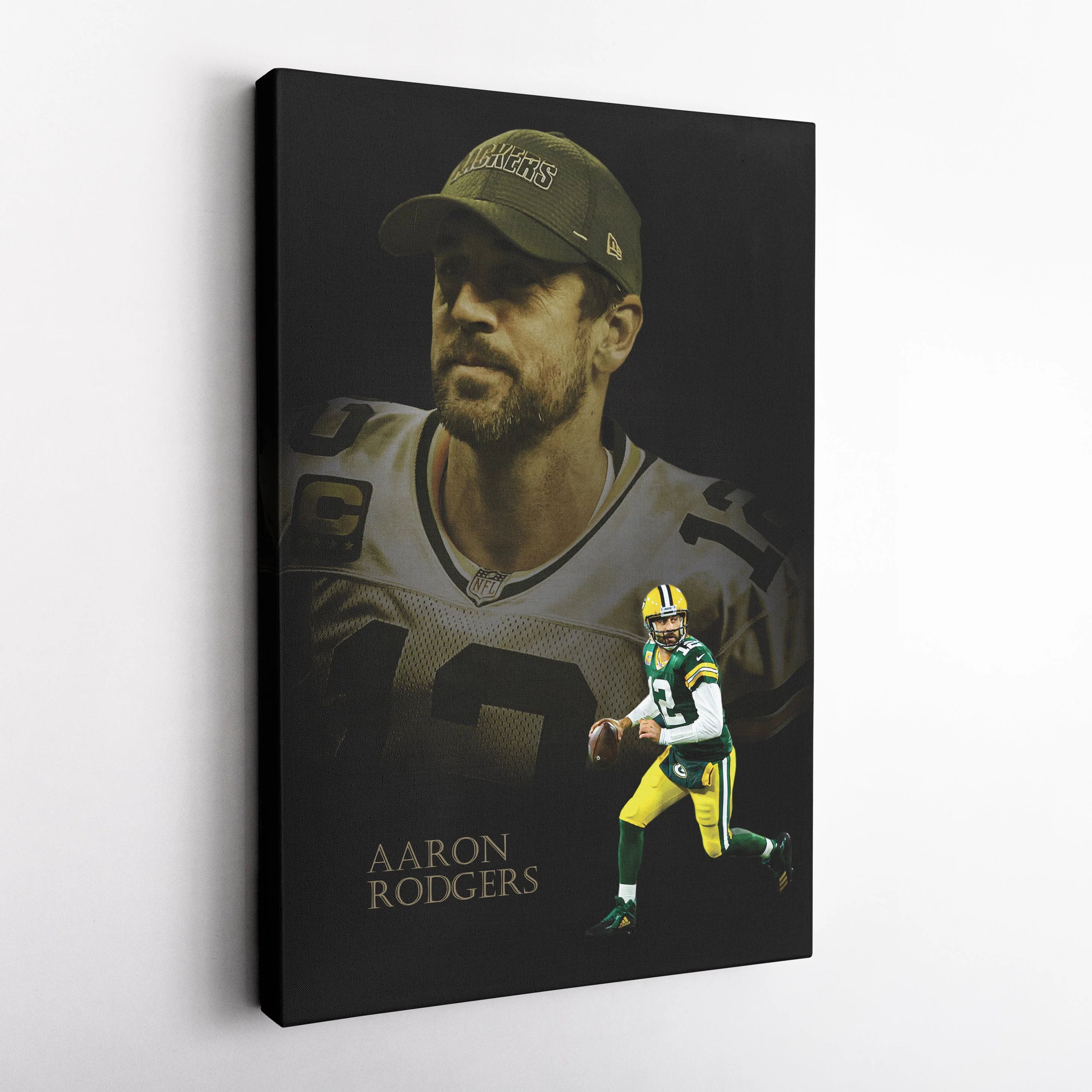 Green Bay Packers Aaron Rodgers Canvas Wall Art - Image 5