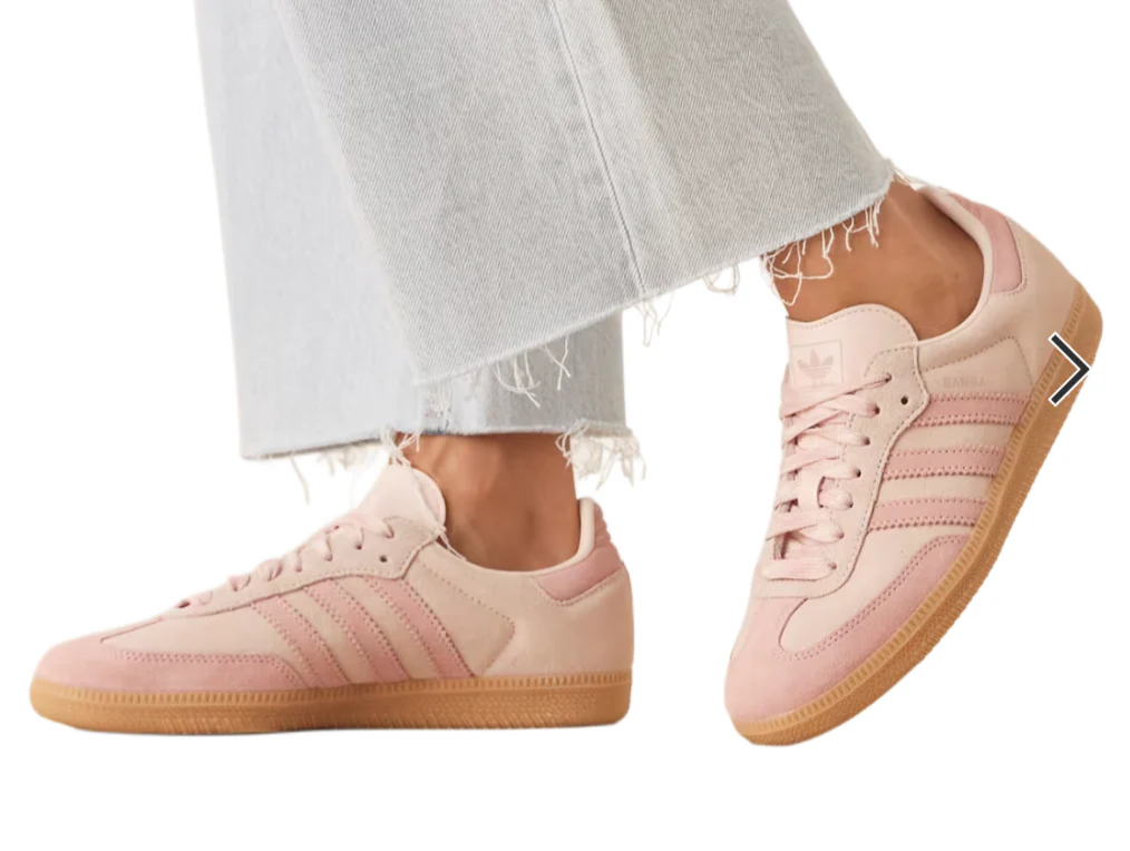 Adidas Samba OG Pink Suede Gum Women's Sneakers - Image 4