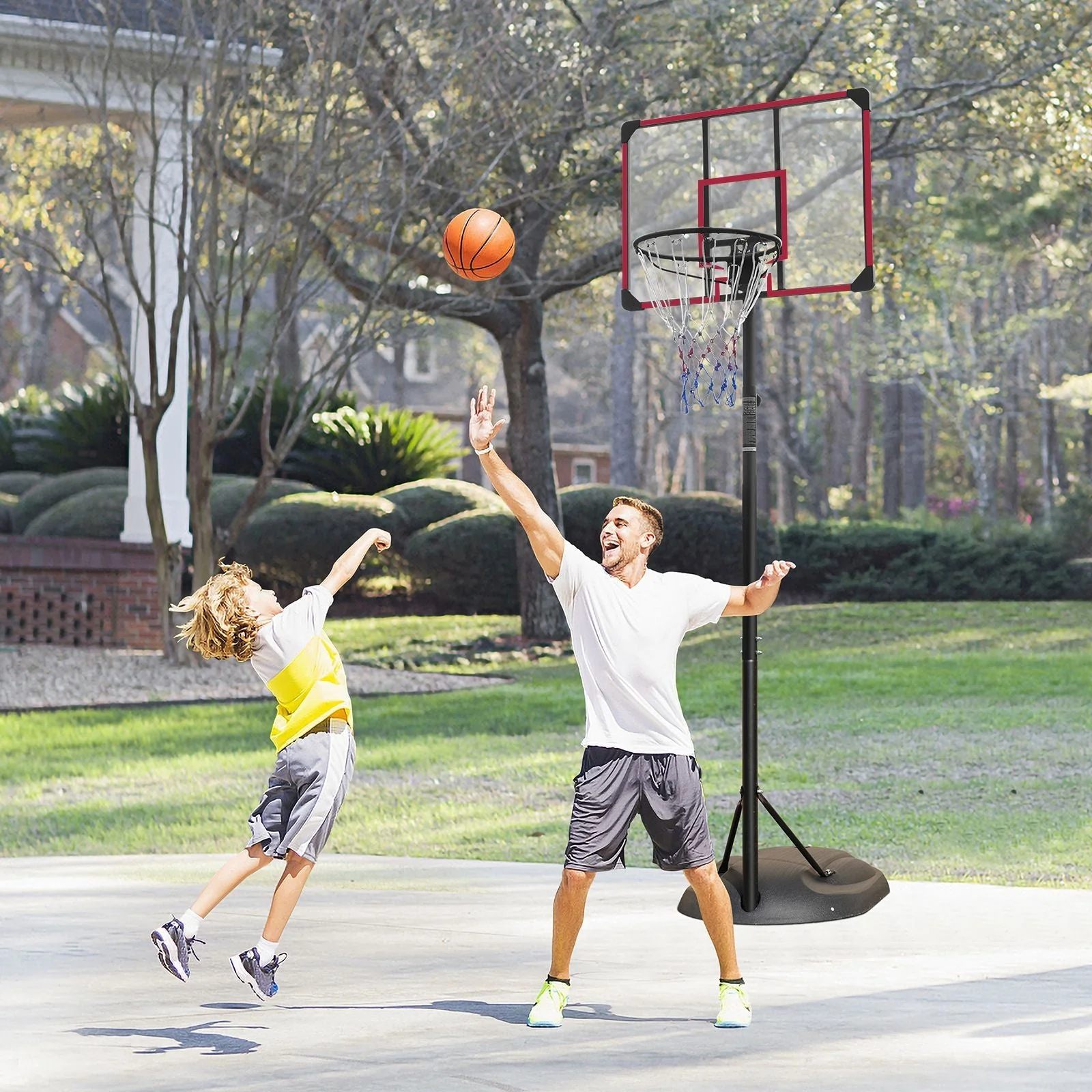 Adjustable Basketball Hoop with 32" Backboard - Image 7