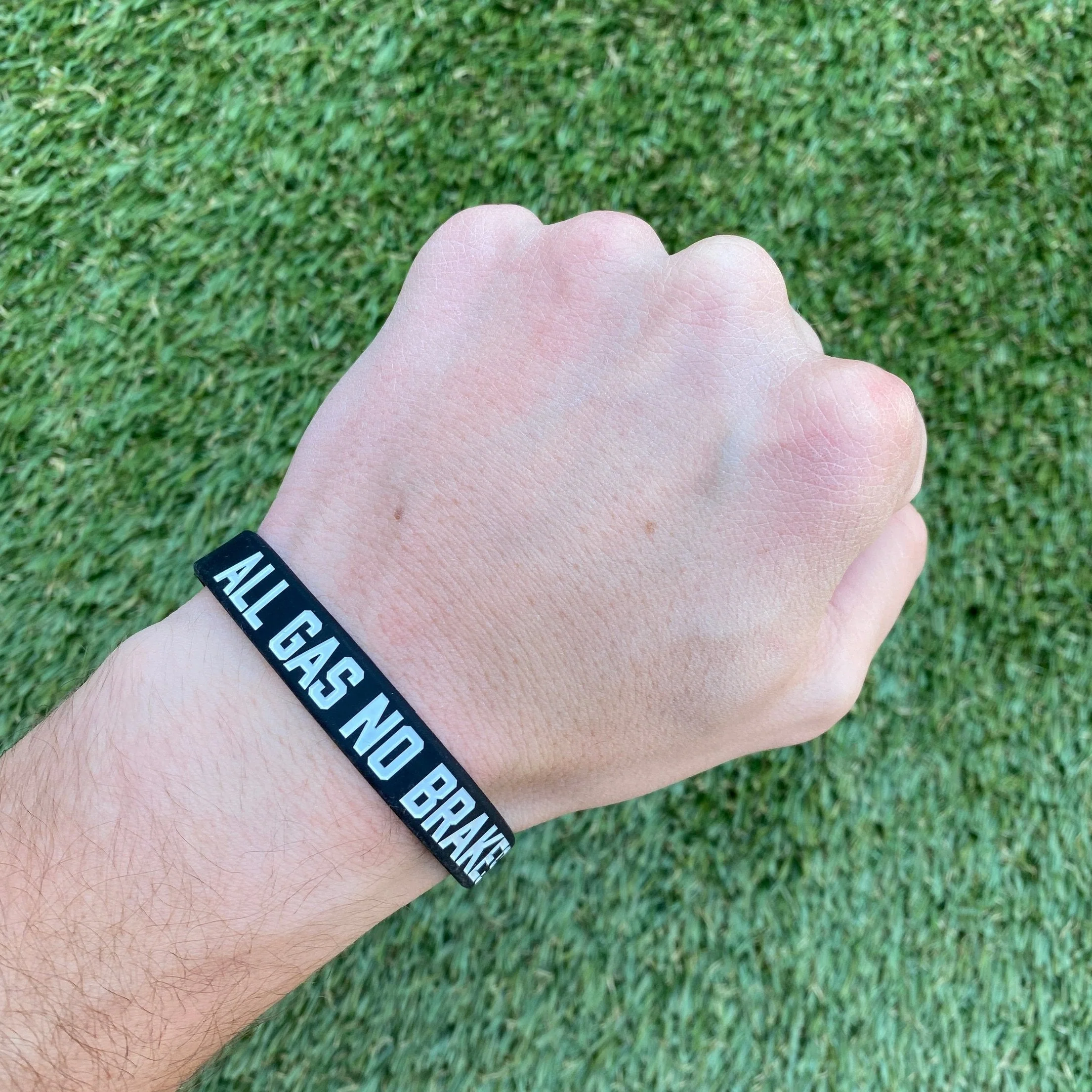 ALL GAS NO BRAKES Wristband - Image 2