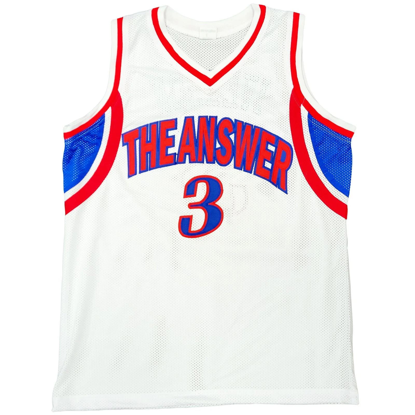 Autographed Allen Iverson Philadelphia (White #3) Custom Jersey - Image 3
