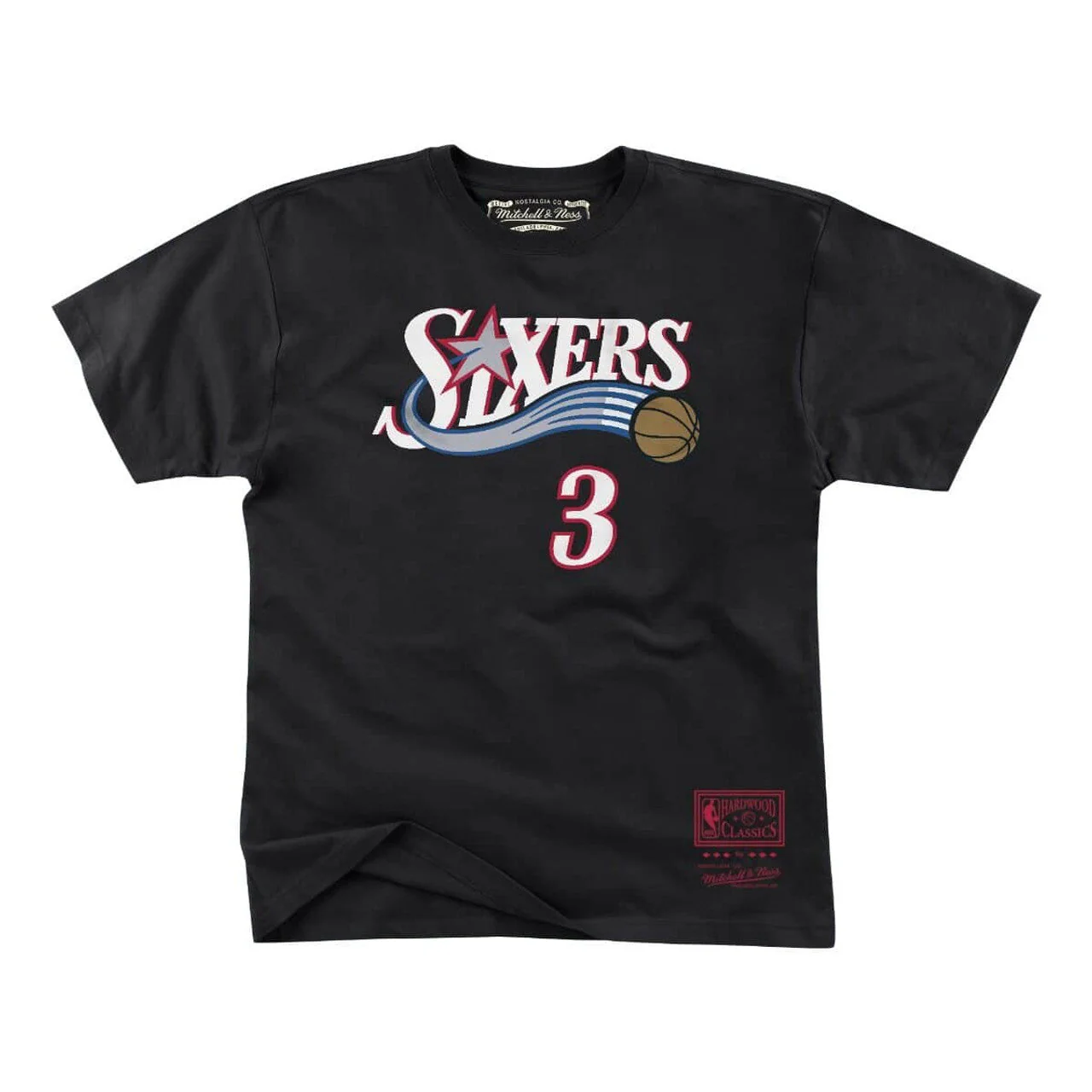 Philadelphia 76ers Allen Iverson 1997 Name & Number T-Shirt - Image 2
