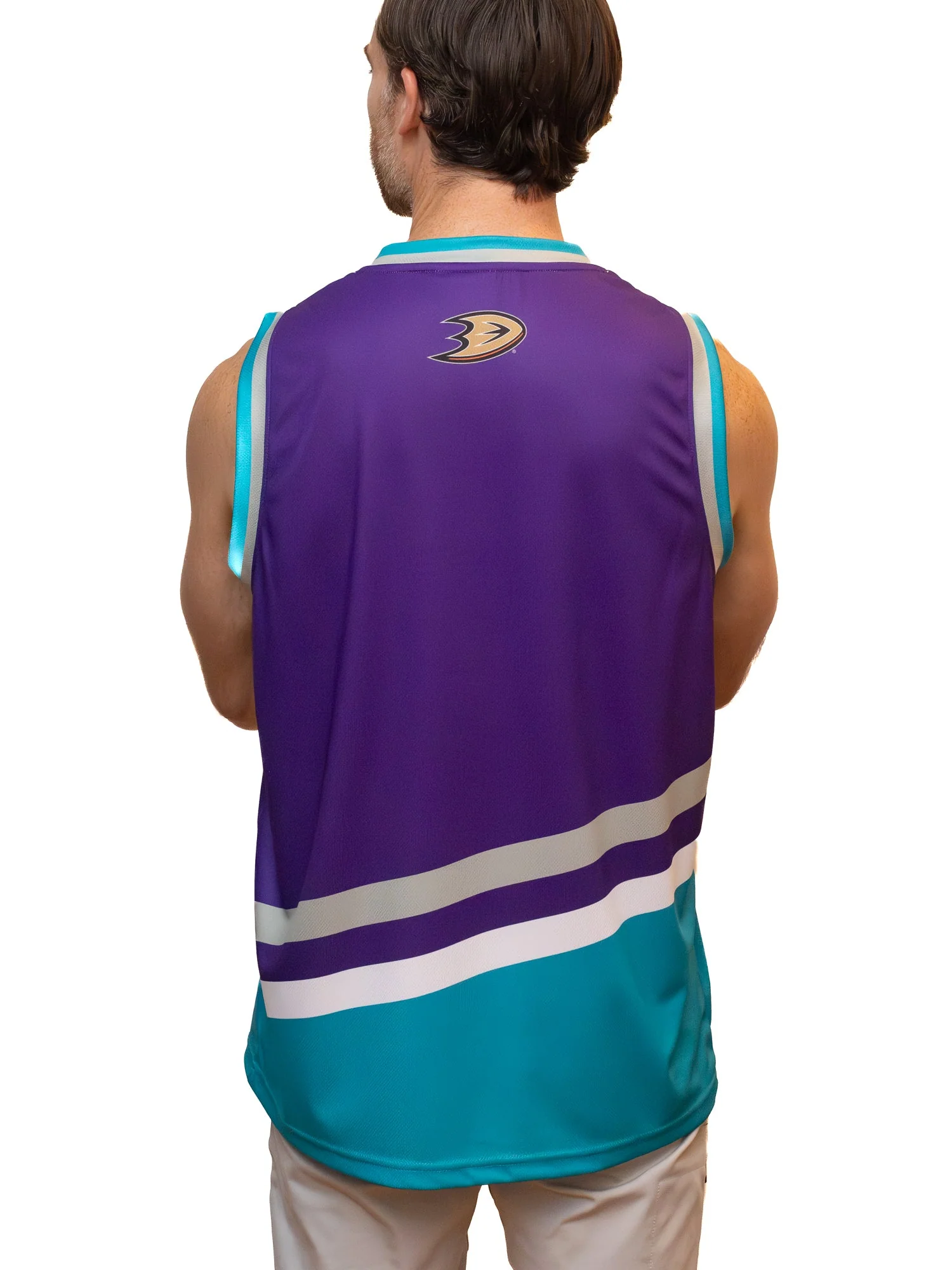 Anaheim Ducks Purple Retro Alternate Hockey Tank - Image 3