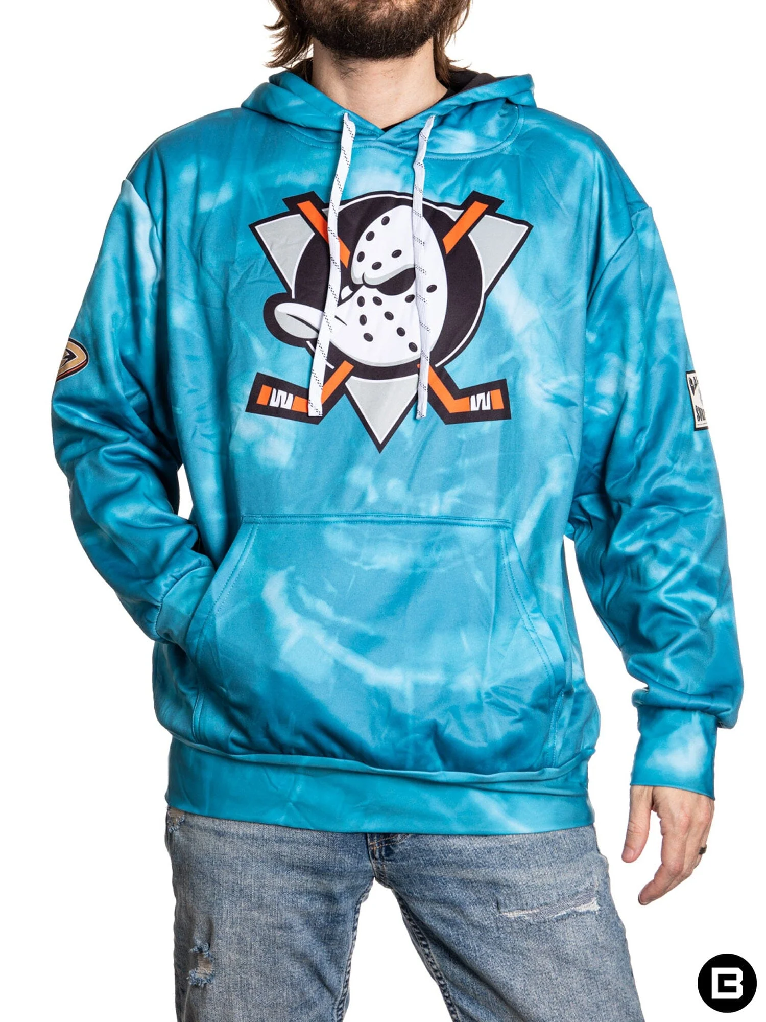 Anaheim Ducks Retro Alternate Hockey Hoodie - Image 7