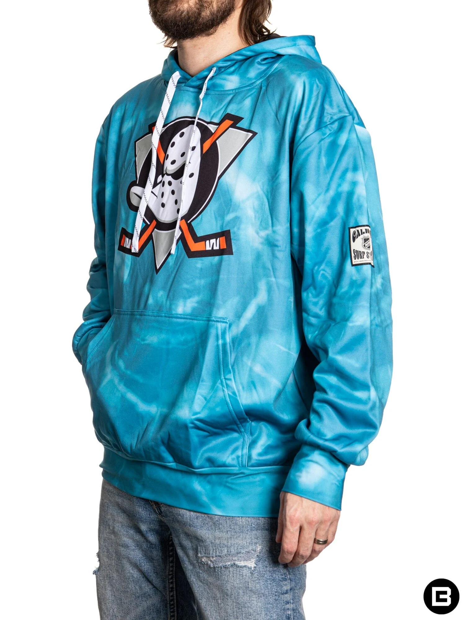 Anaheim Ducks Retro Alternate Hockey Hoodie - Image 8