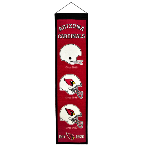 Arizona Cardinals Logo Evolution Heritage Banner