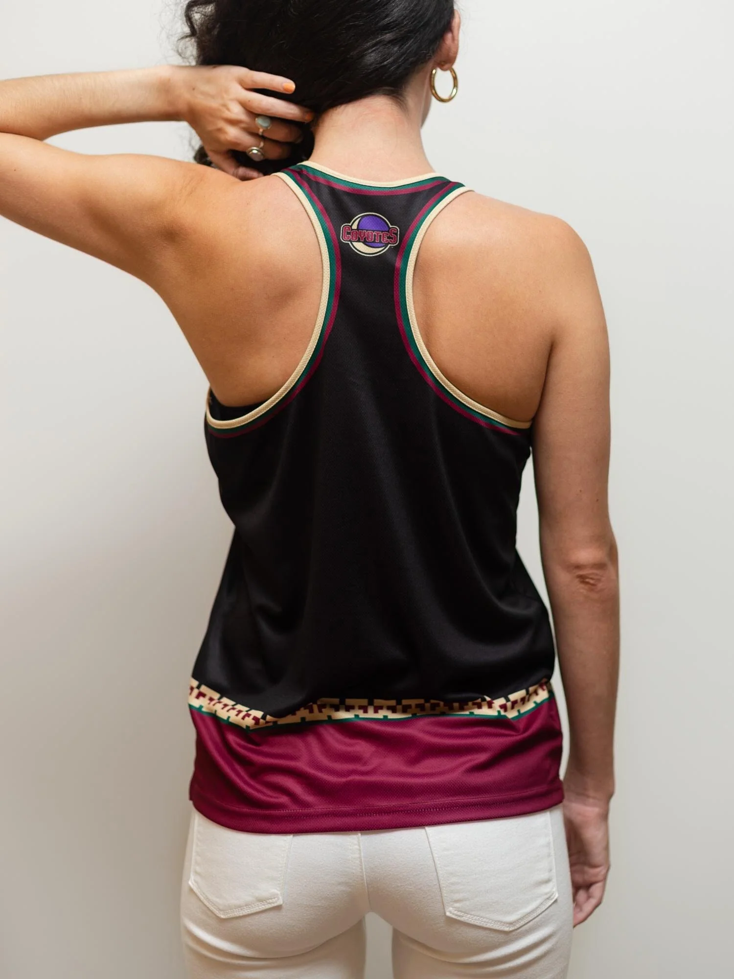Arizona Coyotes Retro Alternate Women's Racerback Hockey Tank - Image 2