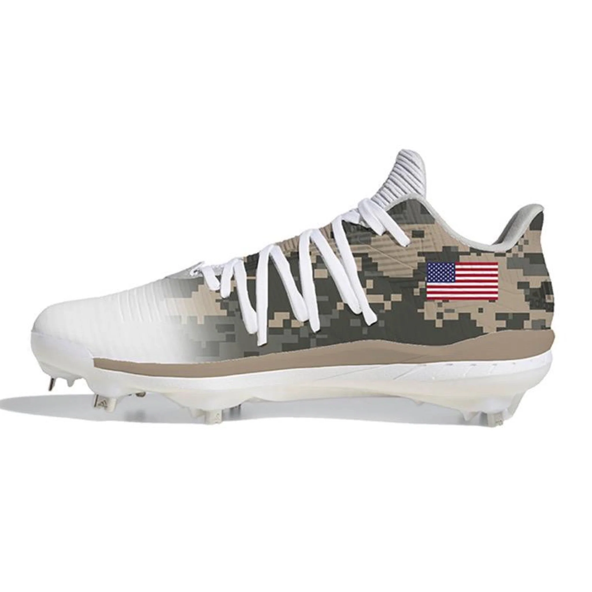 “Army" Adidas Adizero Afterburner 6 Cleats - Image 2
