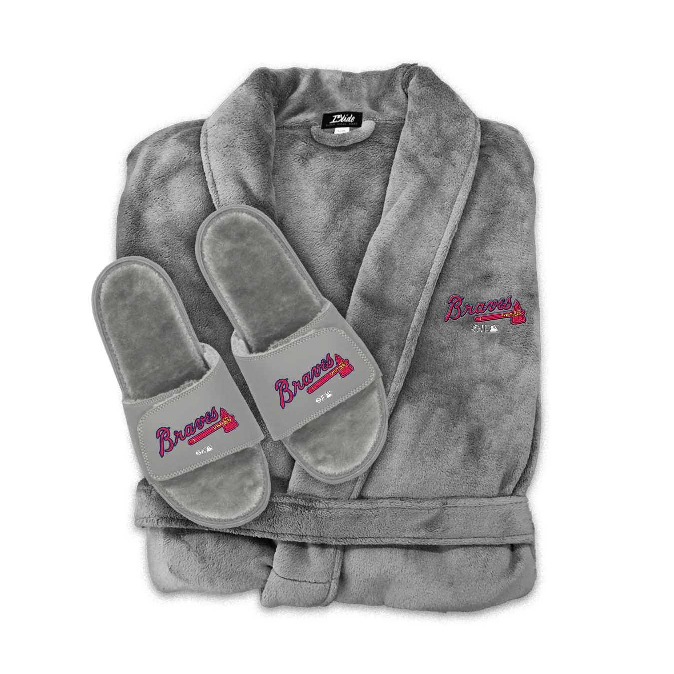 Atlanta Braves Boss Robe Slide Bundle