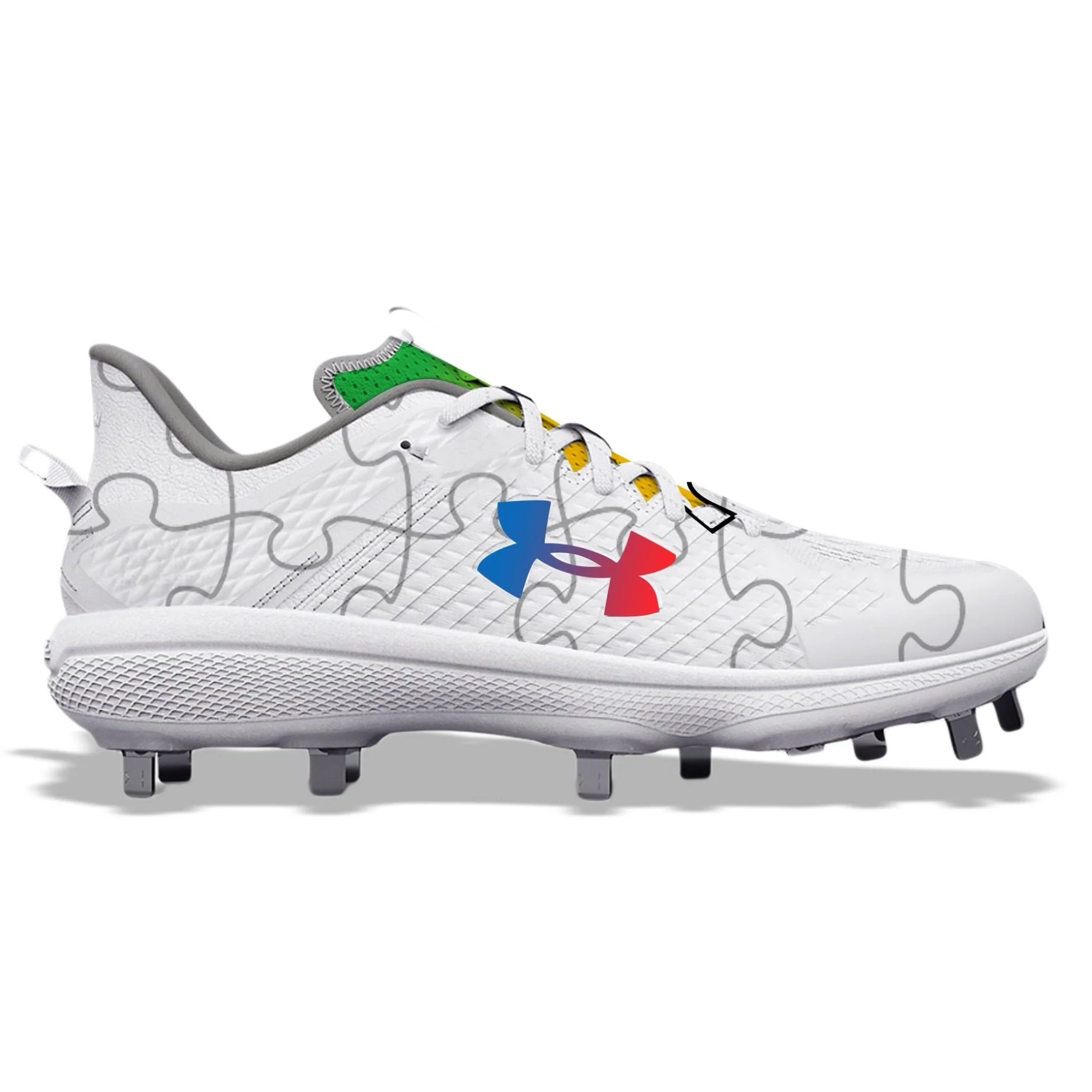 "Autism Awareness" Under Armour Yard Low MT Cleats
