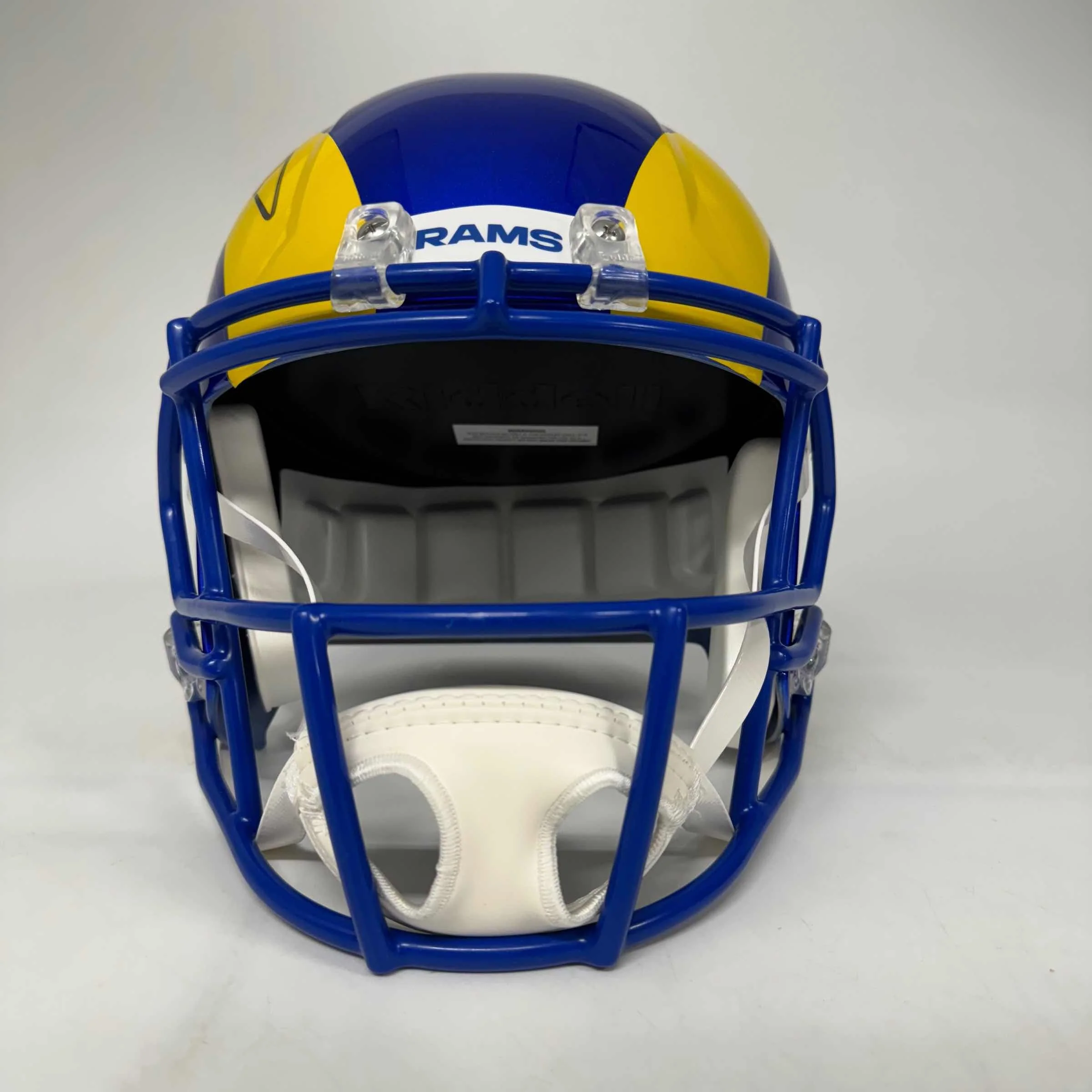 Autographed Aaron Donald Los Angeles Rams Full Size Football Helmet - Image 4