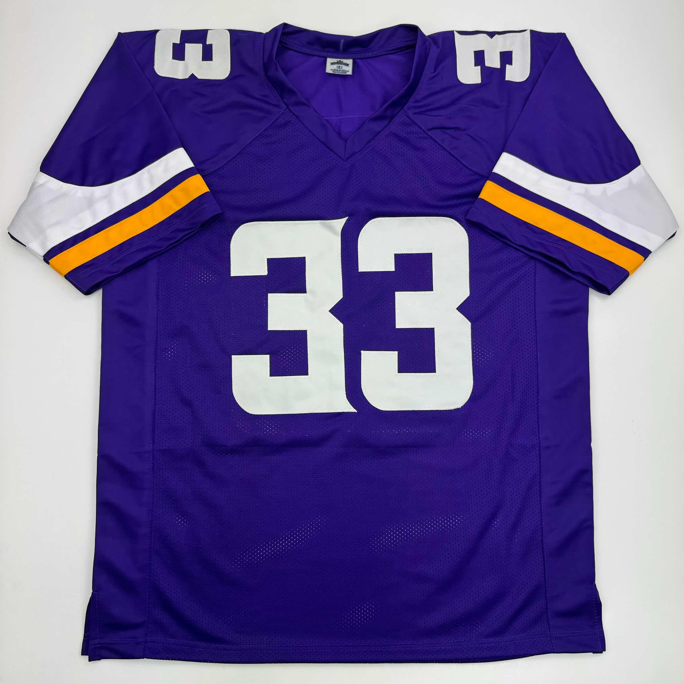 Autographed Aaron Jones Minnesota Purple Football Jersey - Image 4