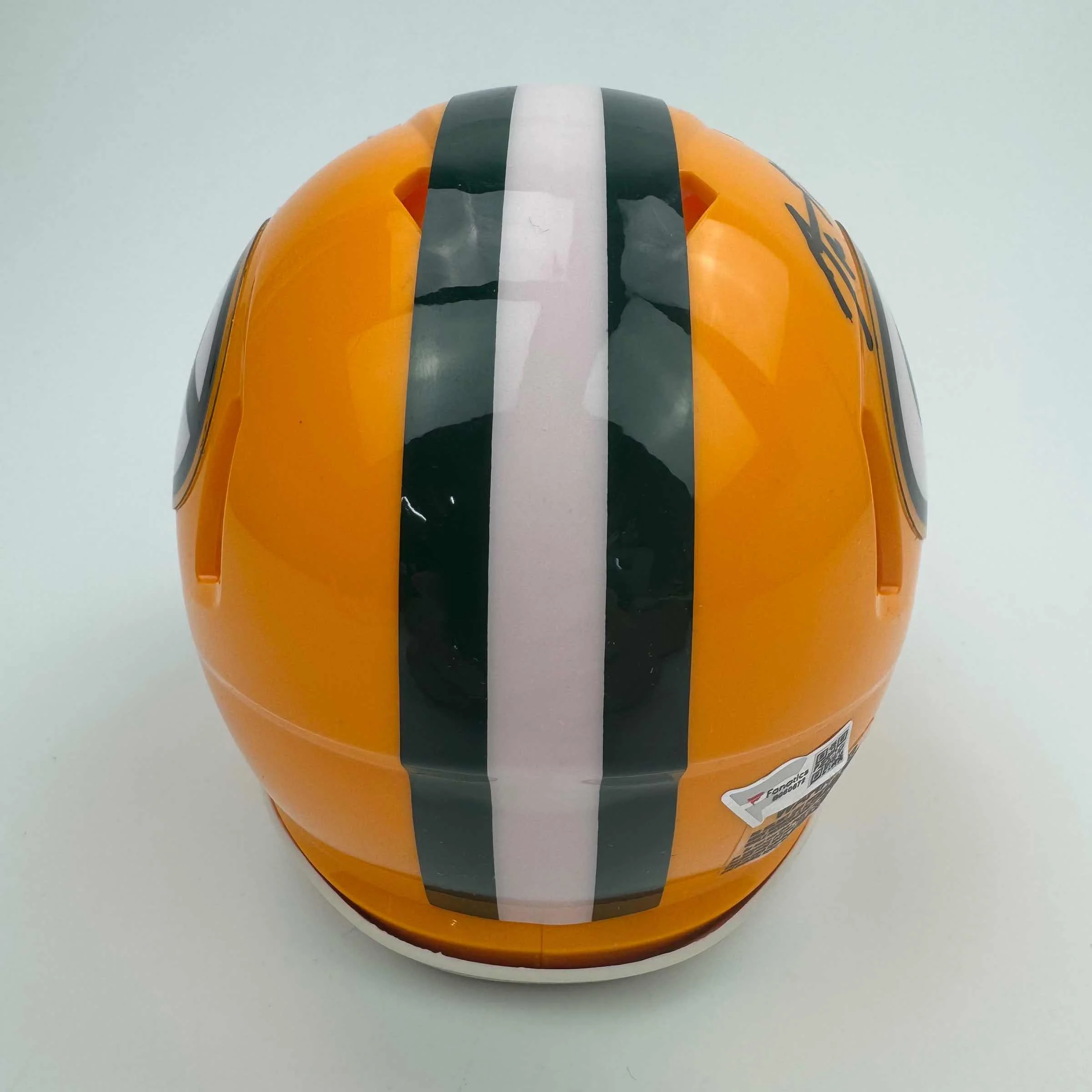 Autographed Green Bay Packers Aaron Rodgers Football Speed Mini Helmet - Image 4