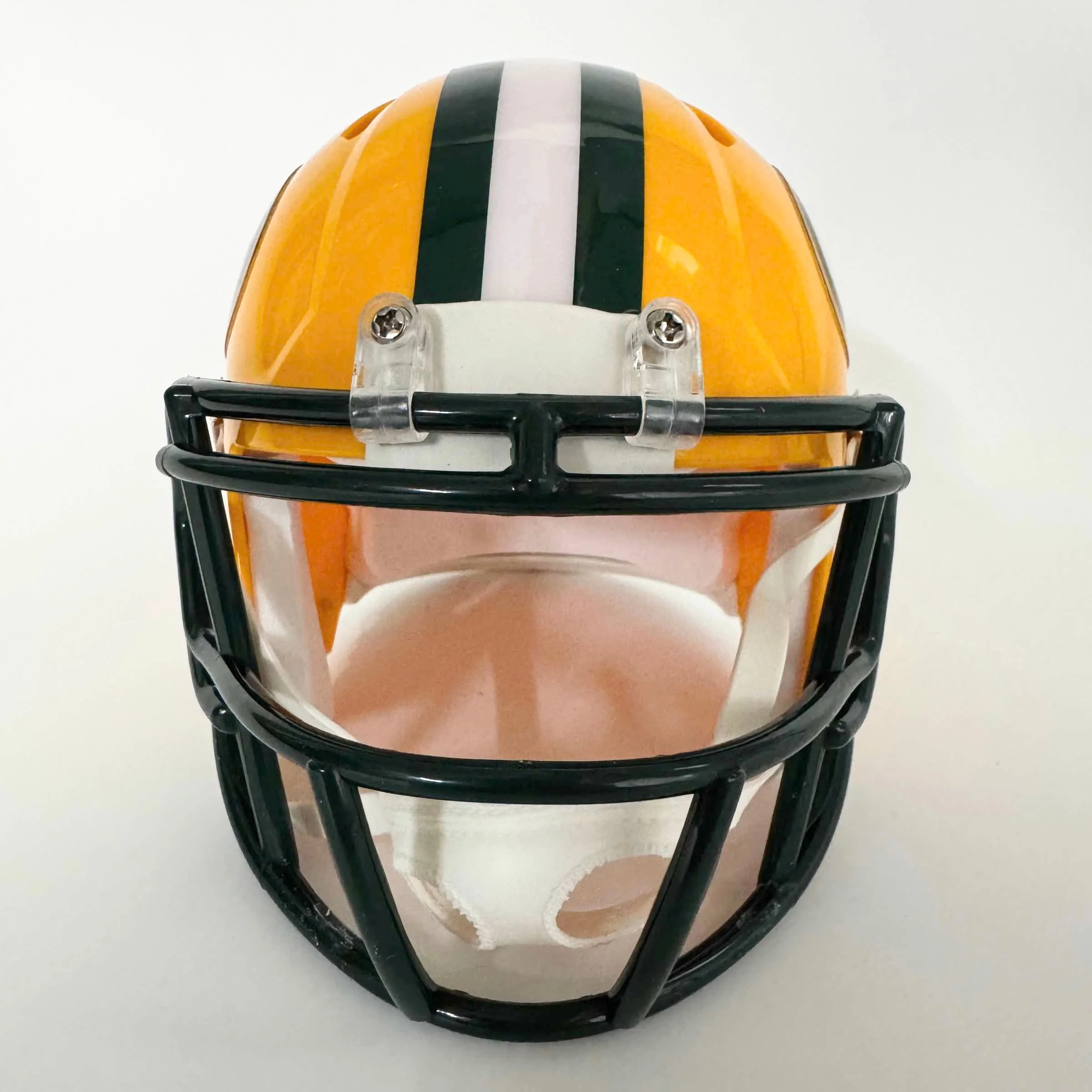 Autographed Green Bay Packers Aaron Rodgers Football Speed Mini Helmet - Image 3