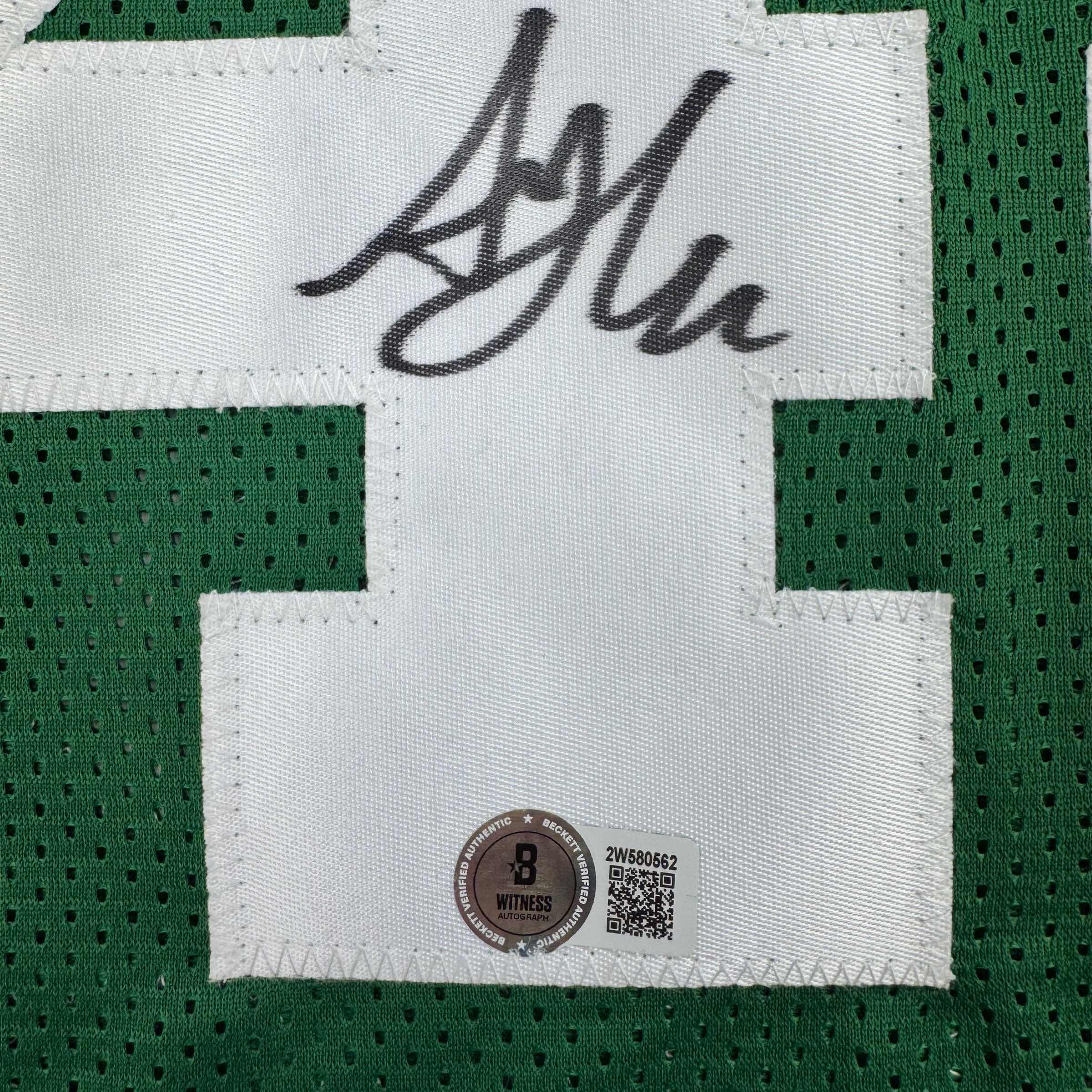 Autographed/Signed Al Horford Boston Green Basketball Jersey Beckett COA - Image 3