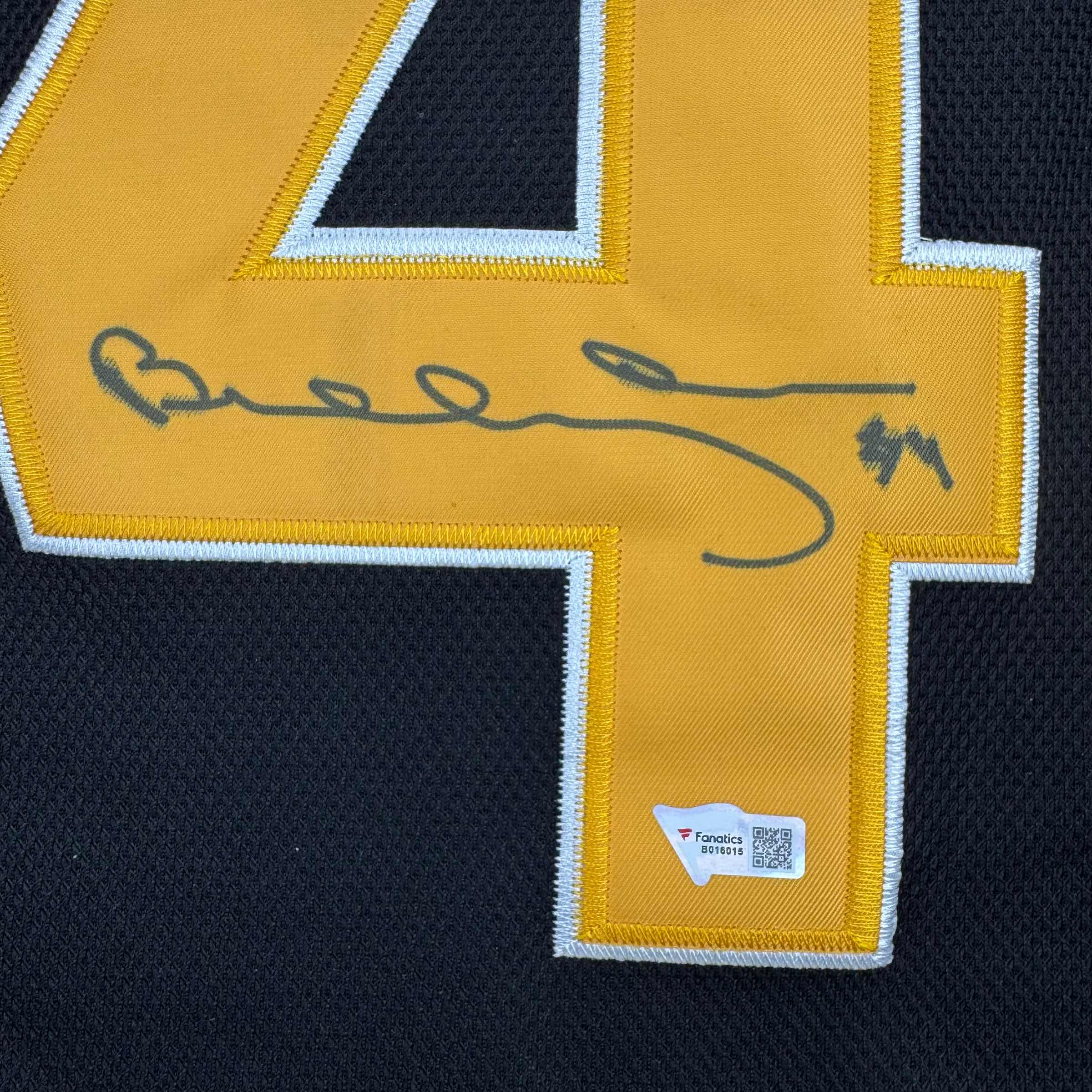 Autographed Bobby Orr Boston Bruins Black Hockey Jersey - Image 3