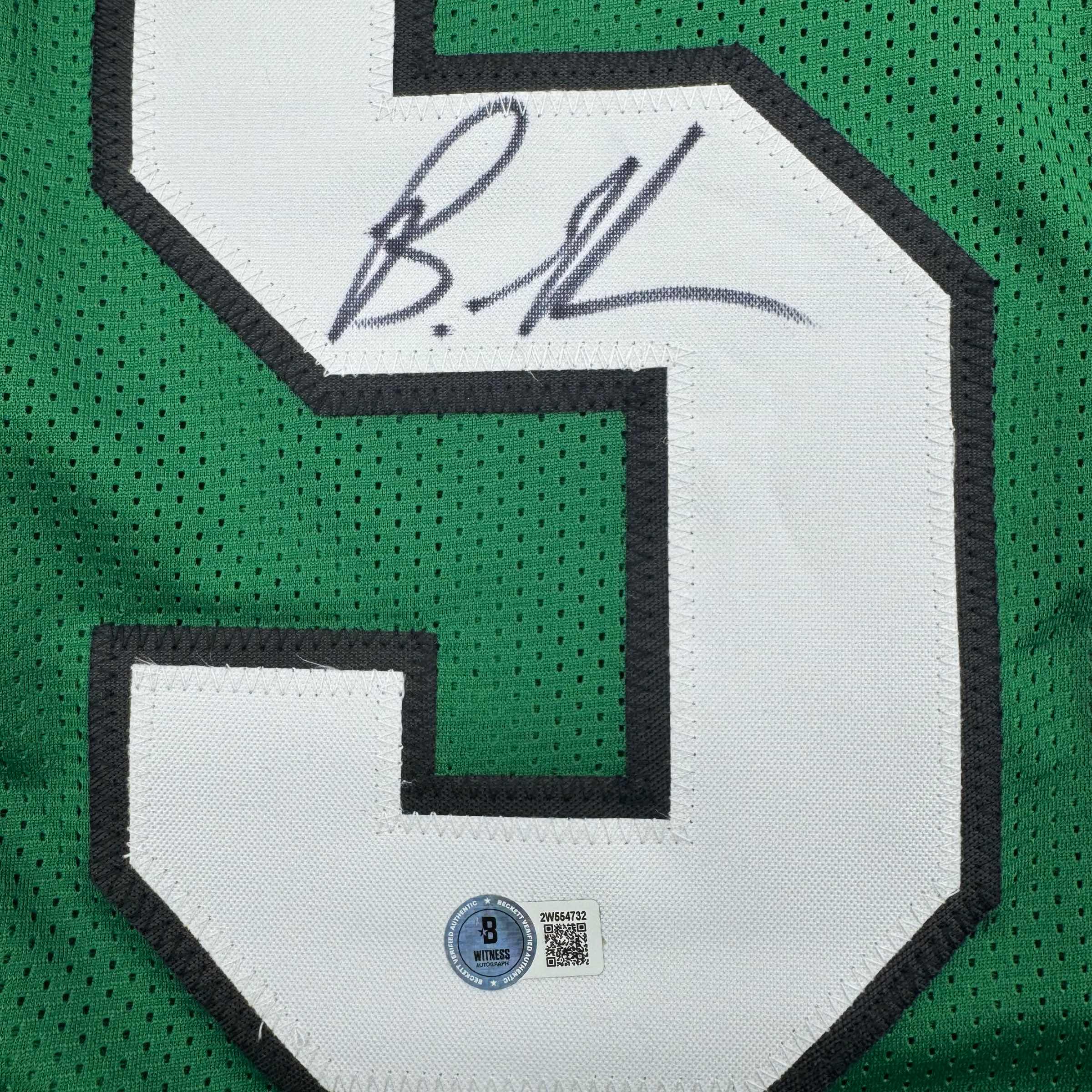 Autographed Brandon Graham Philadelphia Kelly Green Football Jersey - Image 3