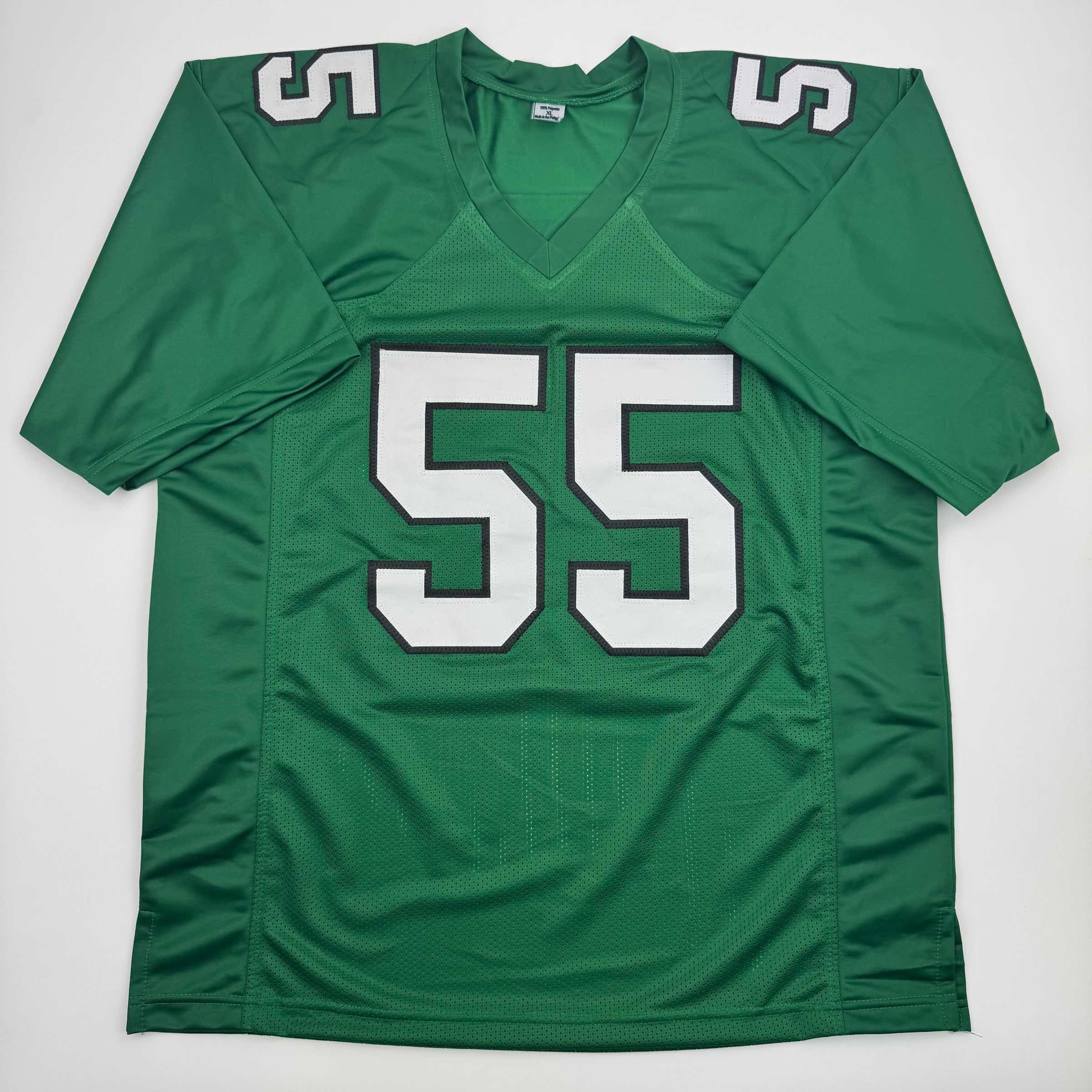Autographed Brandon Graham Philadelphia Kelly Green Football Jersey - Image 4