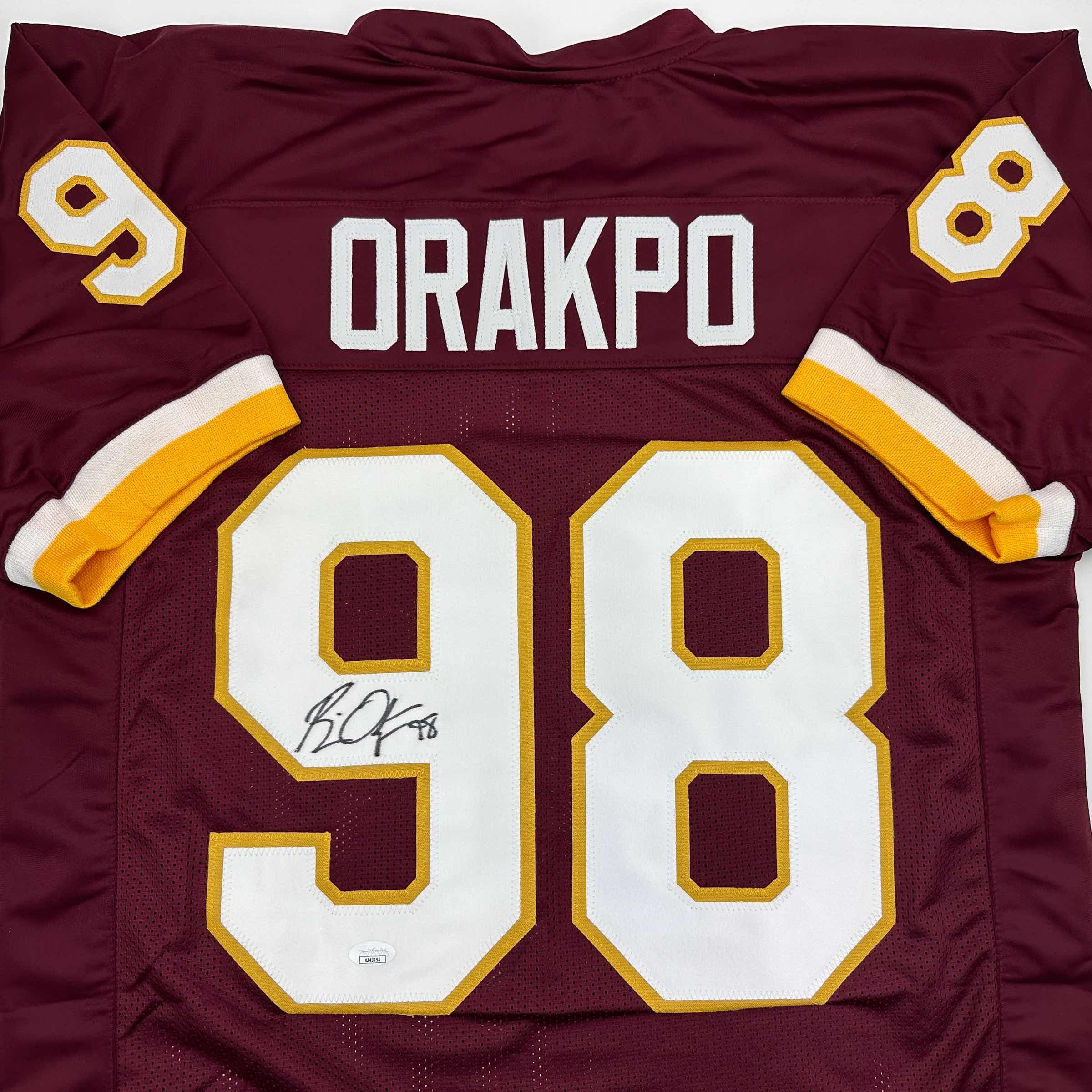 Autographed Washington Commanders Brian Orakpo Burgundy Jersey - Image 2