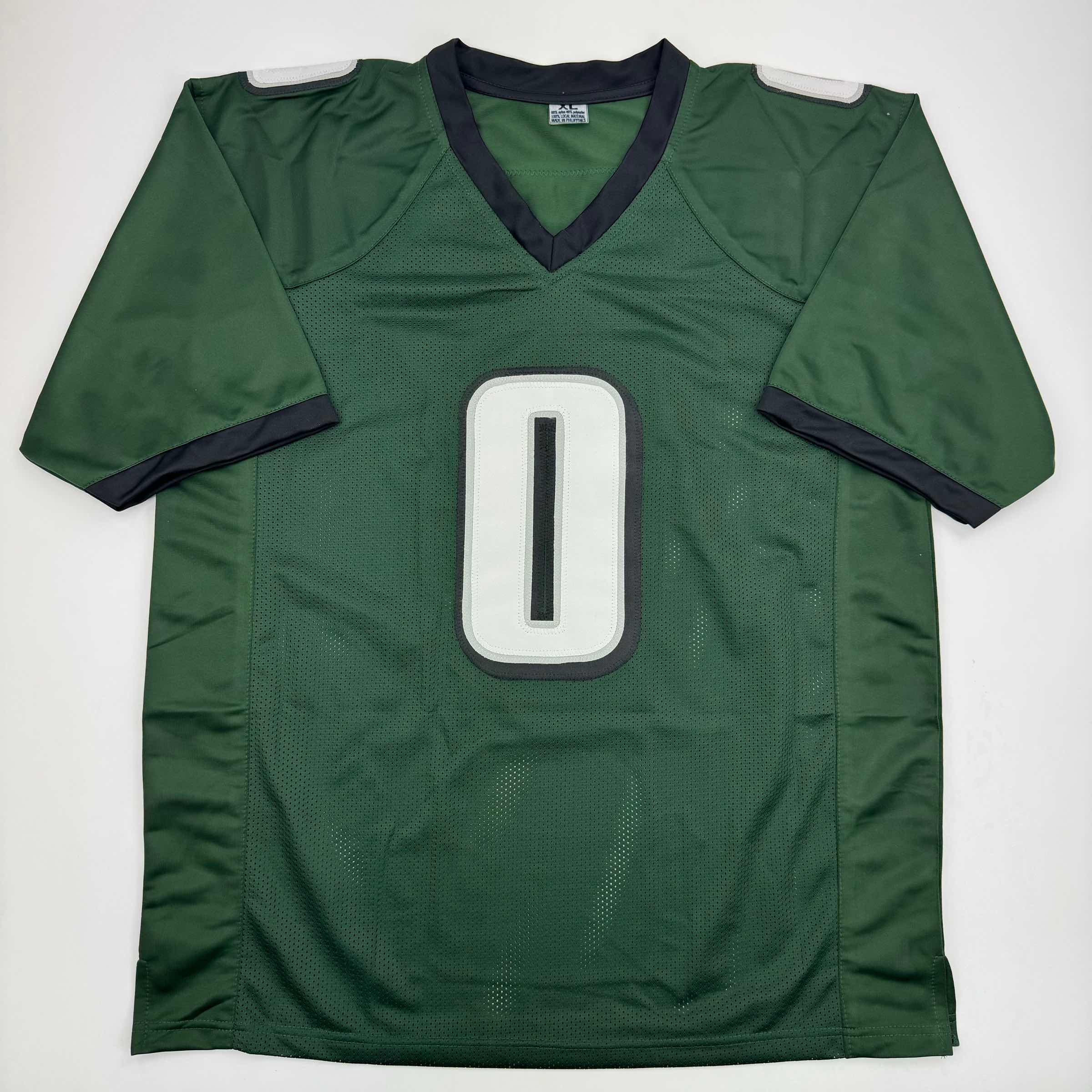Autographed/Signed Bryce Huff Philadelphia Green Football Jersey JSA COA - Image 4