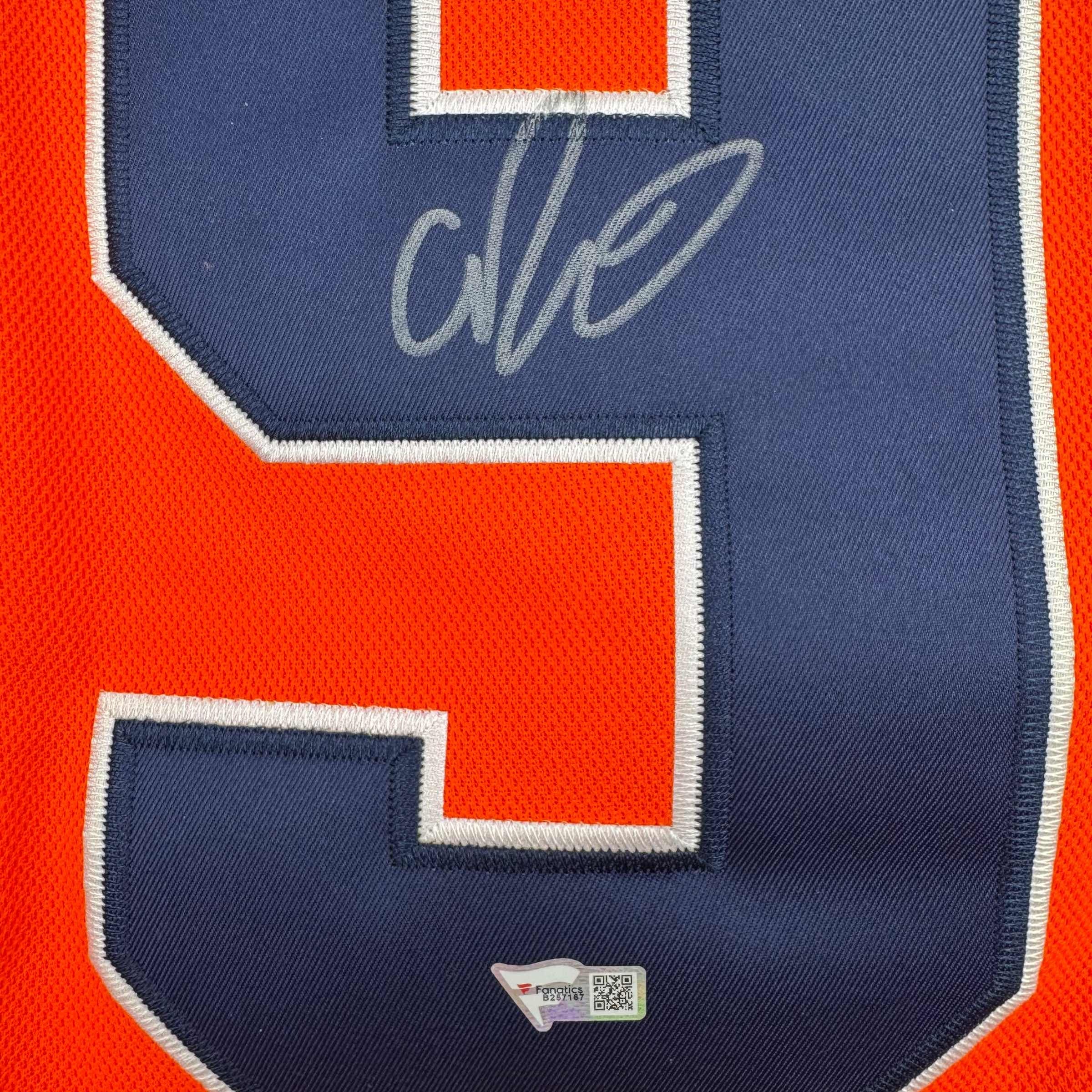 Autographed Connor McDavid Edmonton Oilers Authentic Orange Hockey Jersey - Image 3