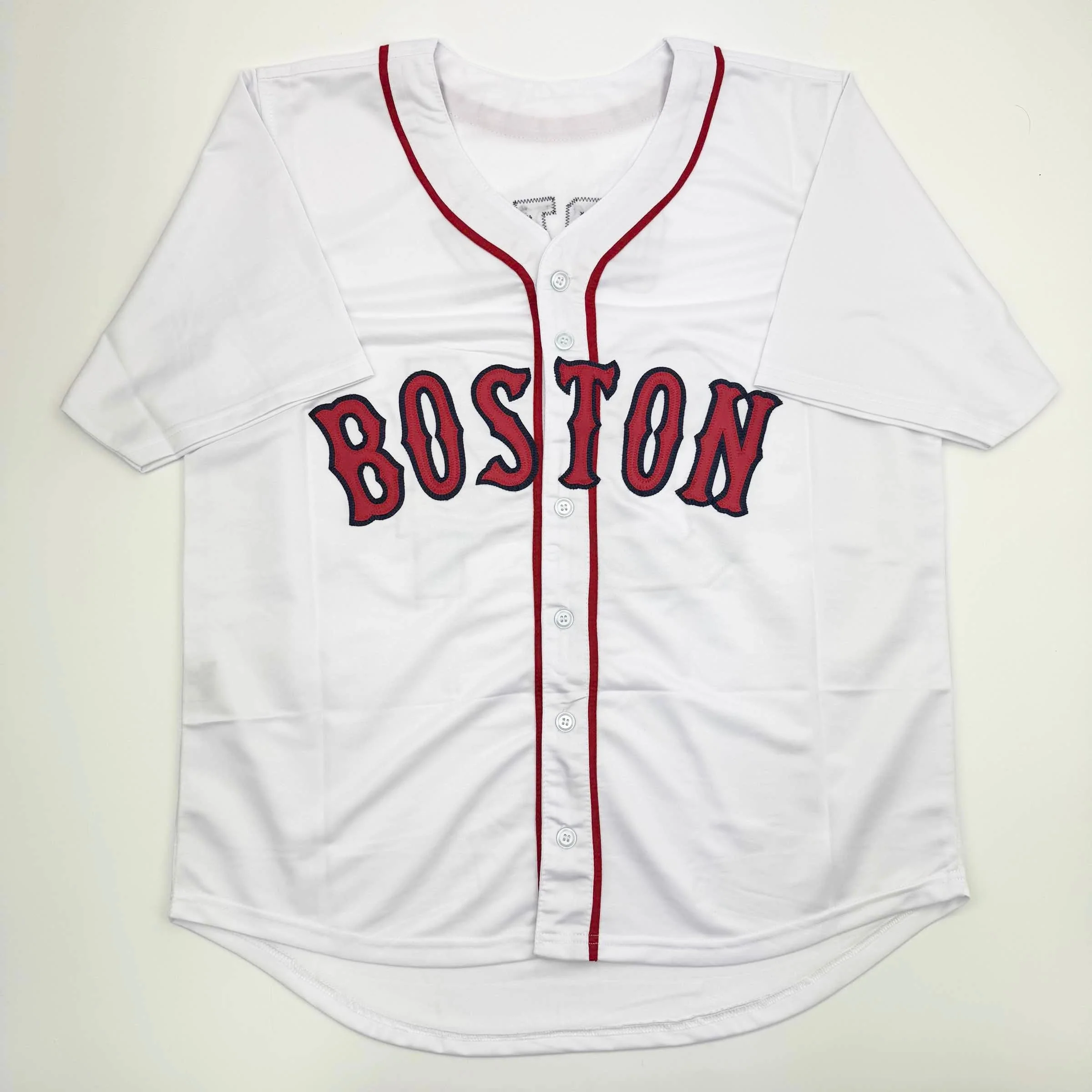 Autographed David Ortiz Boston White Baseball Jersey - Image 3
