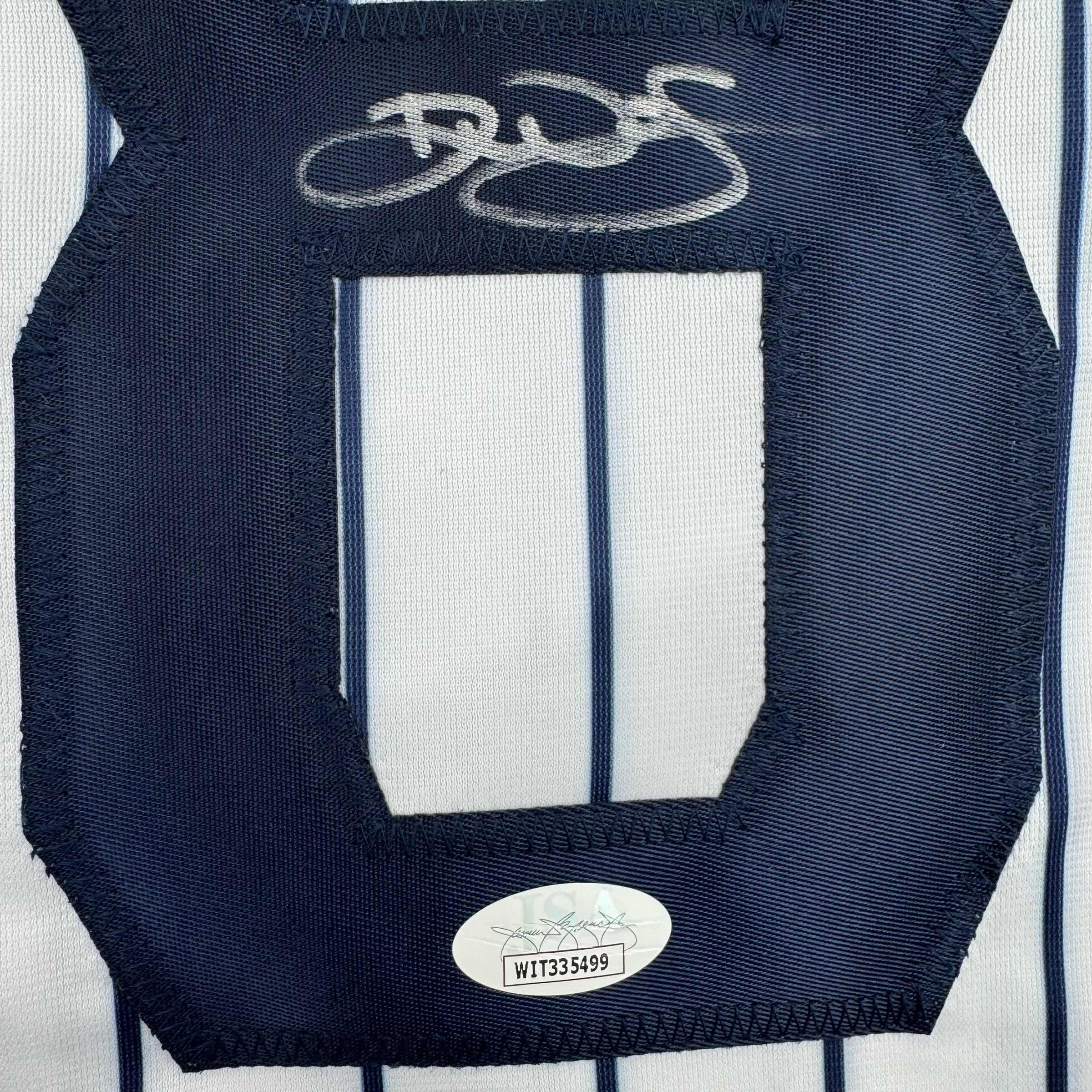 Autographed/Signed Devin Williams New York Pinstripe Baseball Jersey JSA COA - Image 3