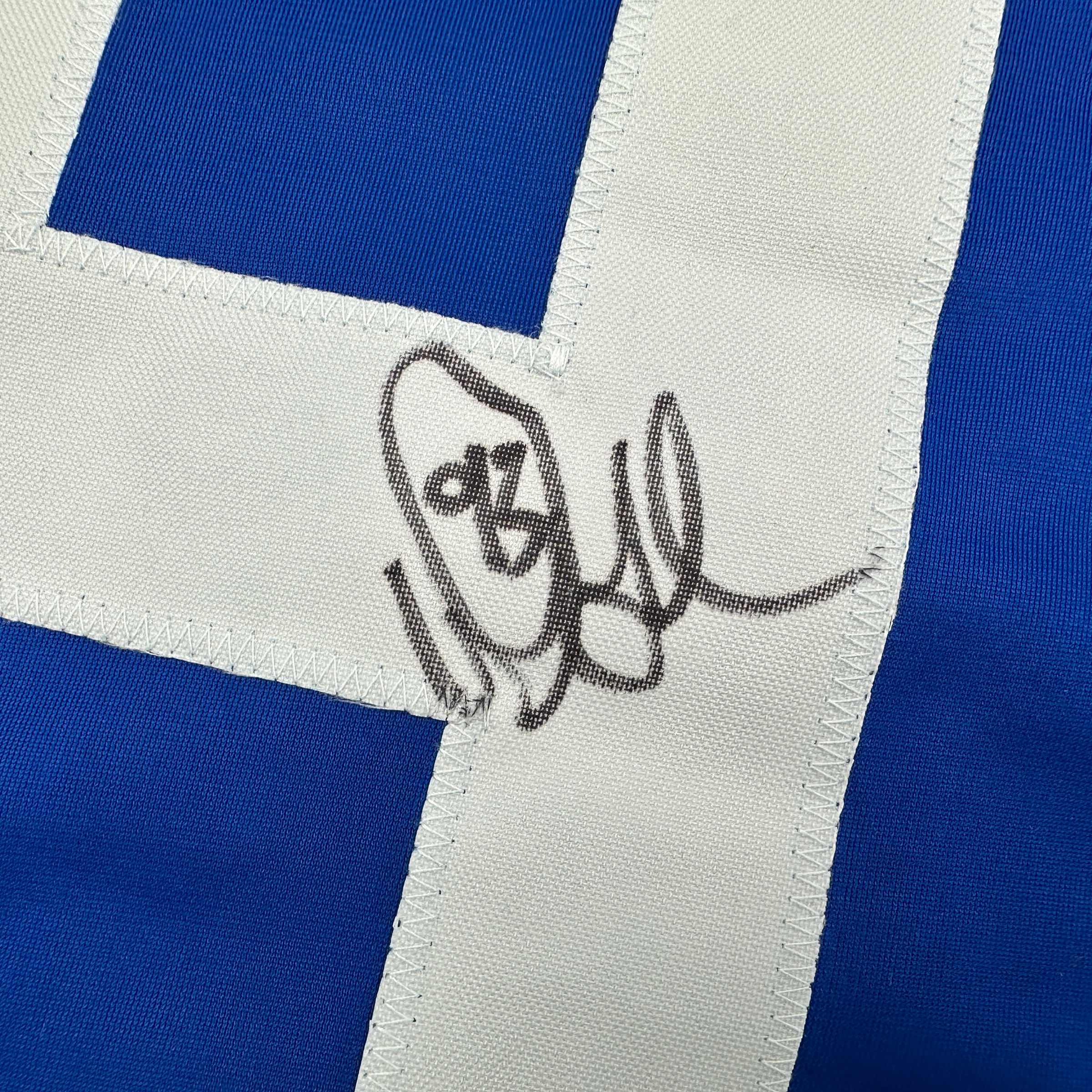 Autographed/Signed Doug Gilmour Toronto Blue Hockey Jersey JSA COA - Image 3