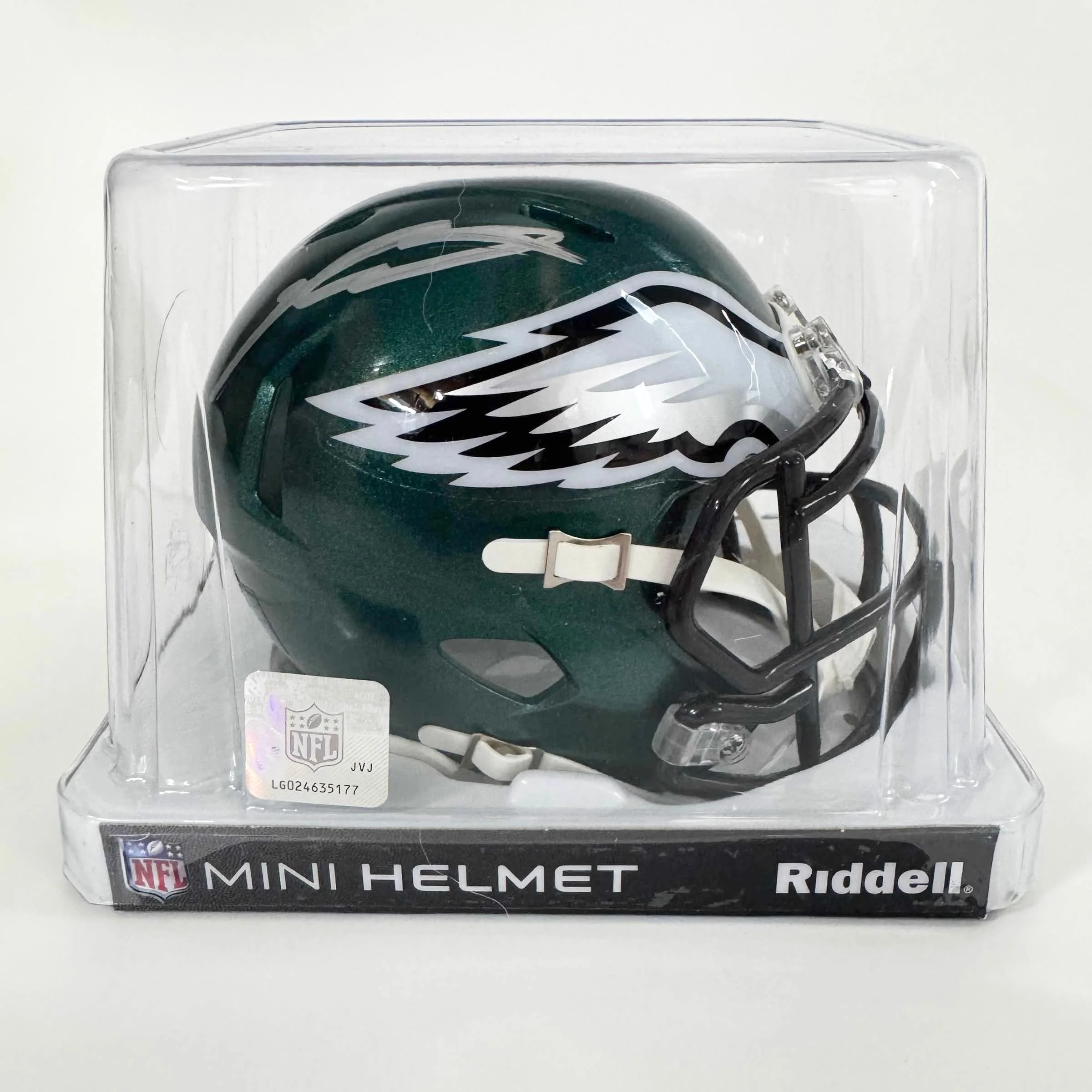 Autographed Philadelphia Eagles Jalen Carter Mini Football Helmet - Image 2